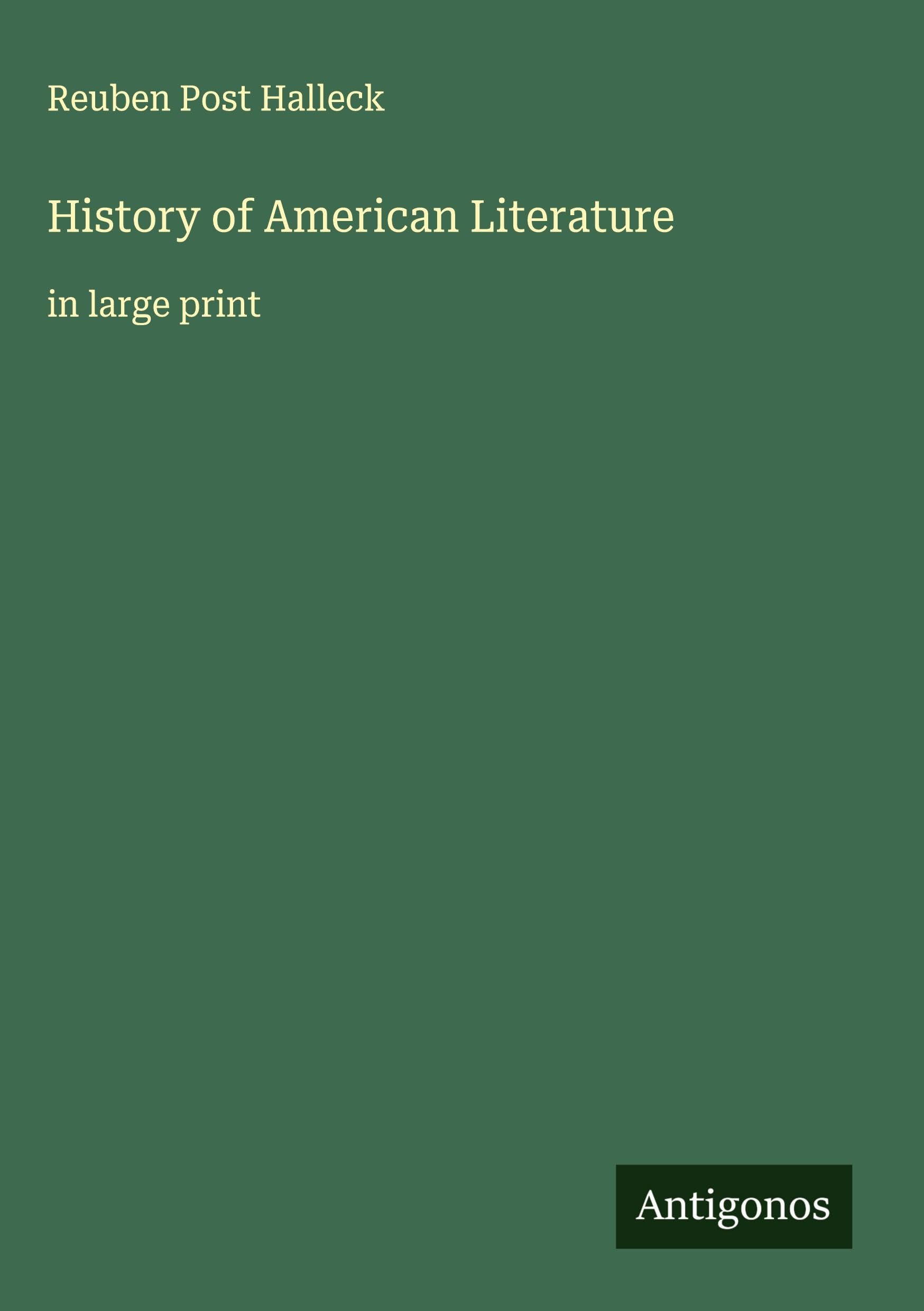 History of American Literature Classics