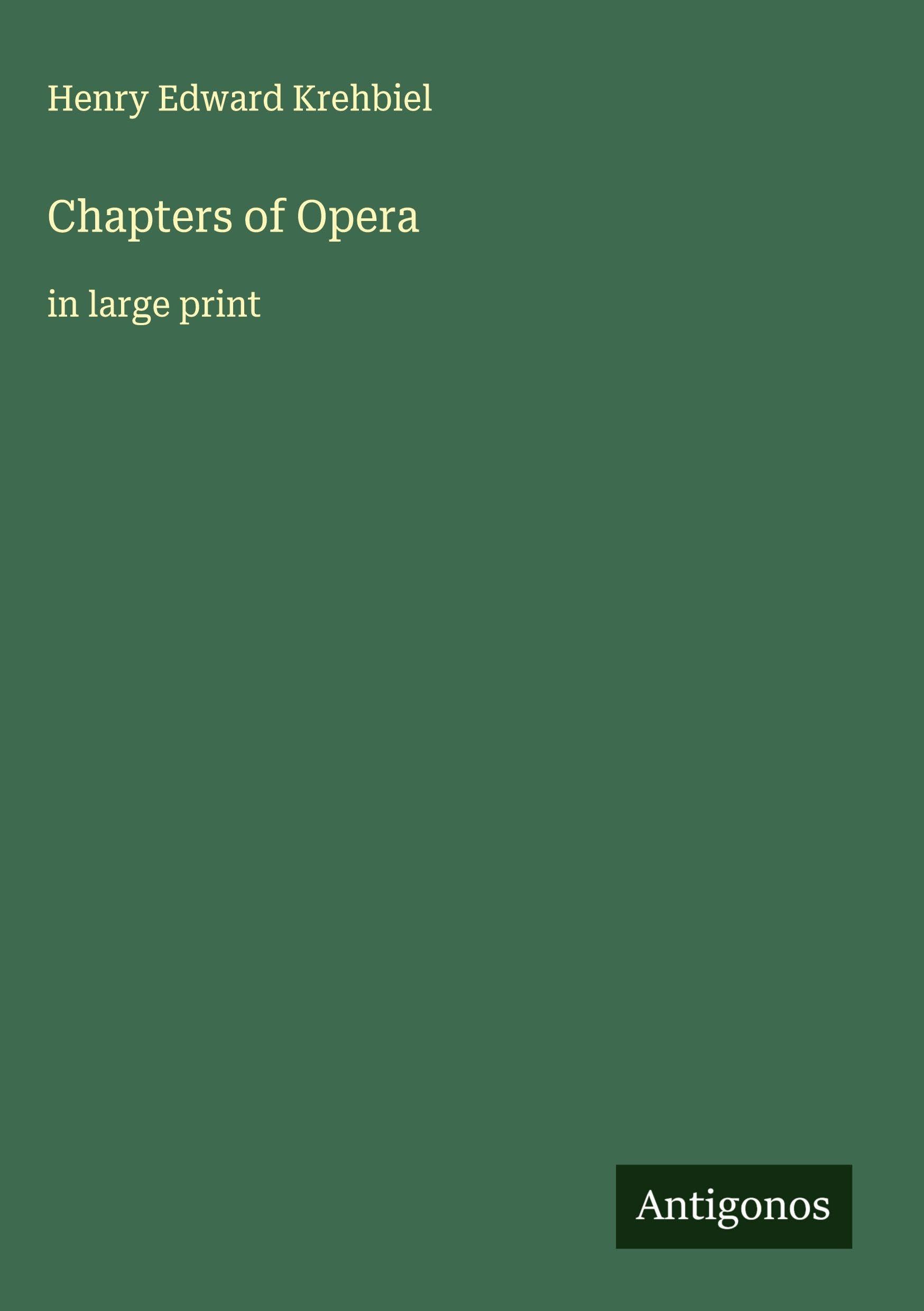 Chapters of Opera Classics