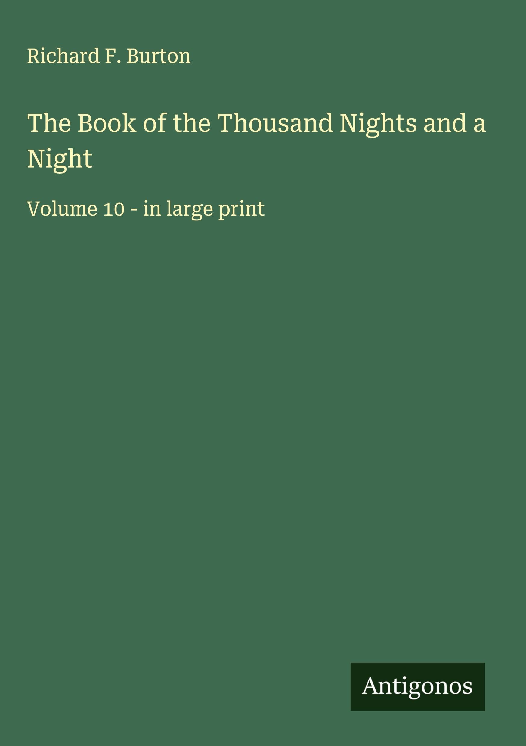 The Book of the Thousand Nights and a Night Classics