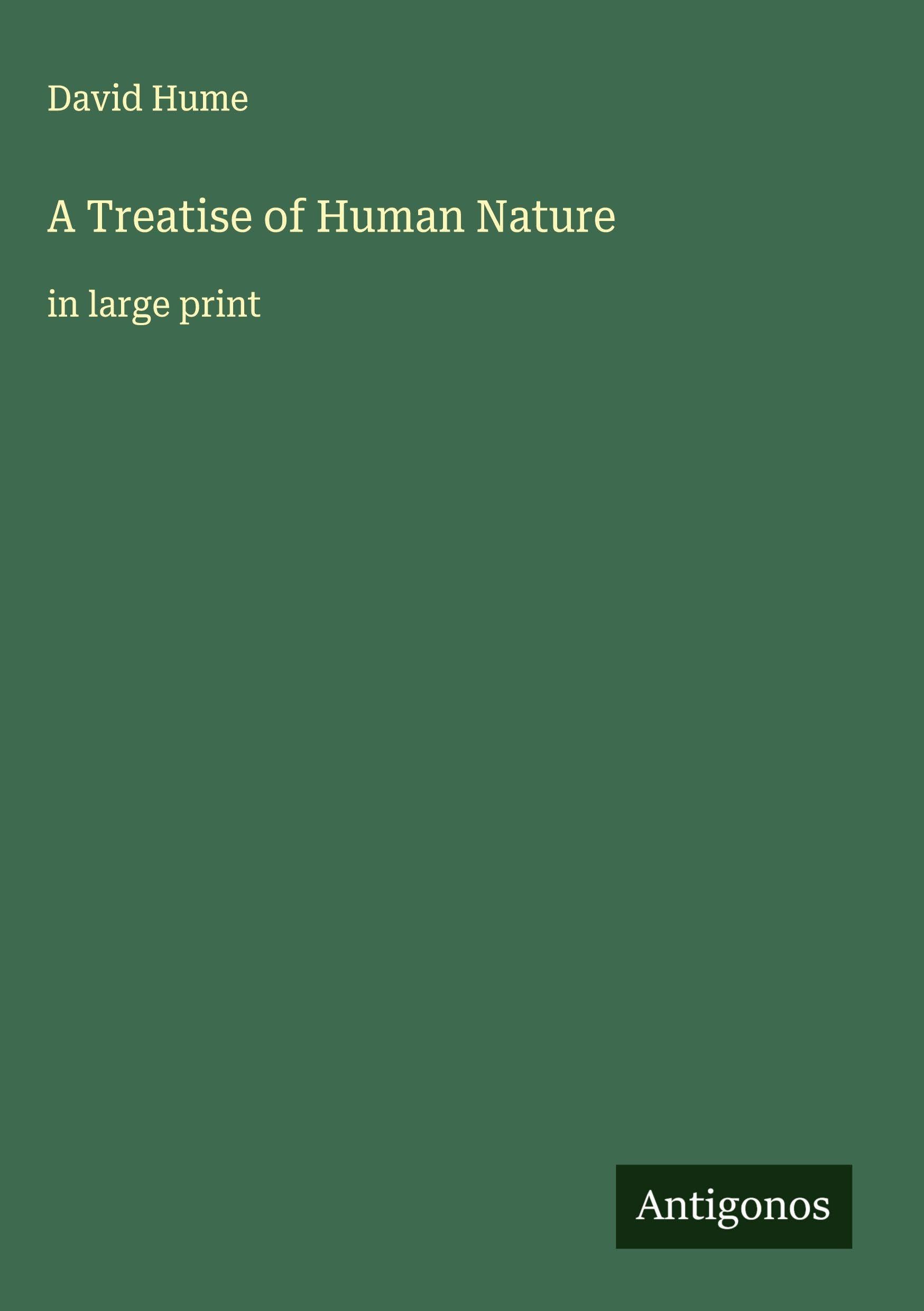 A Treatise of Human Nature Classics