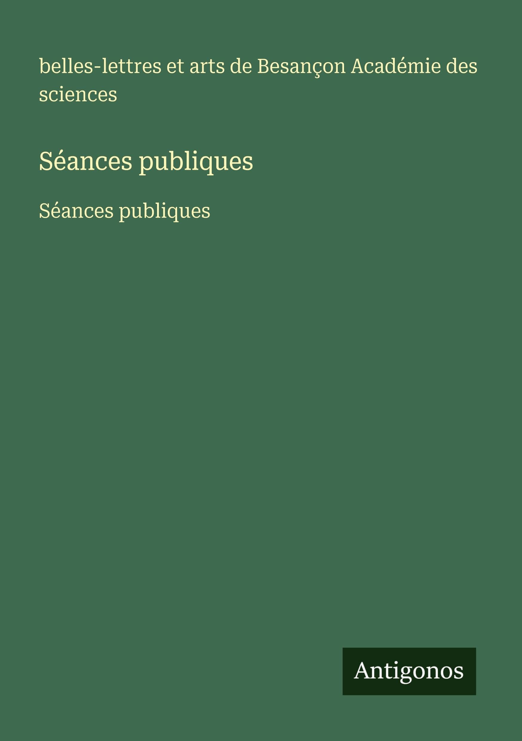 Séances publiques: Séances publiques Classics