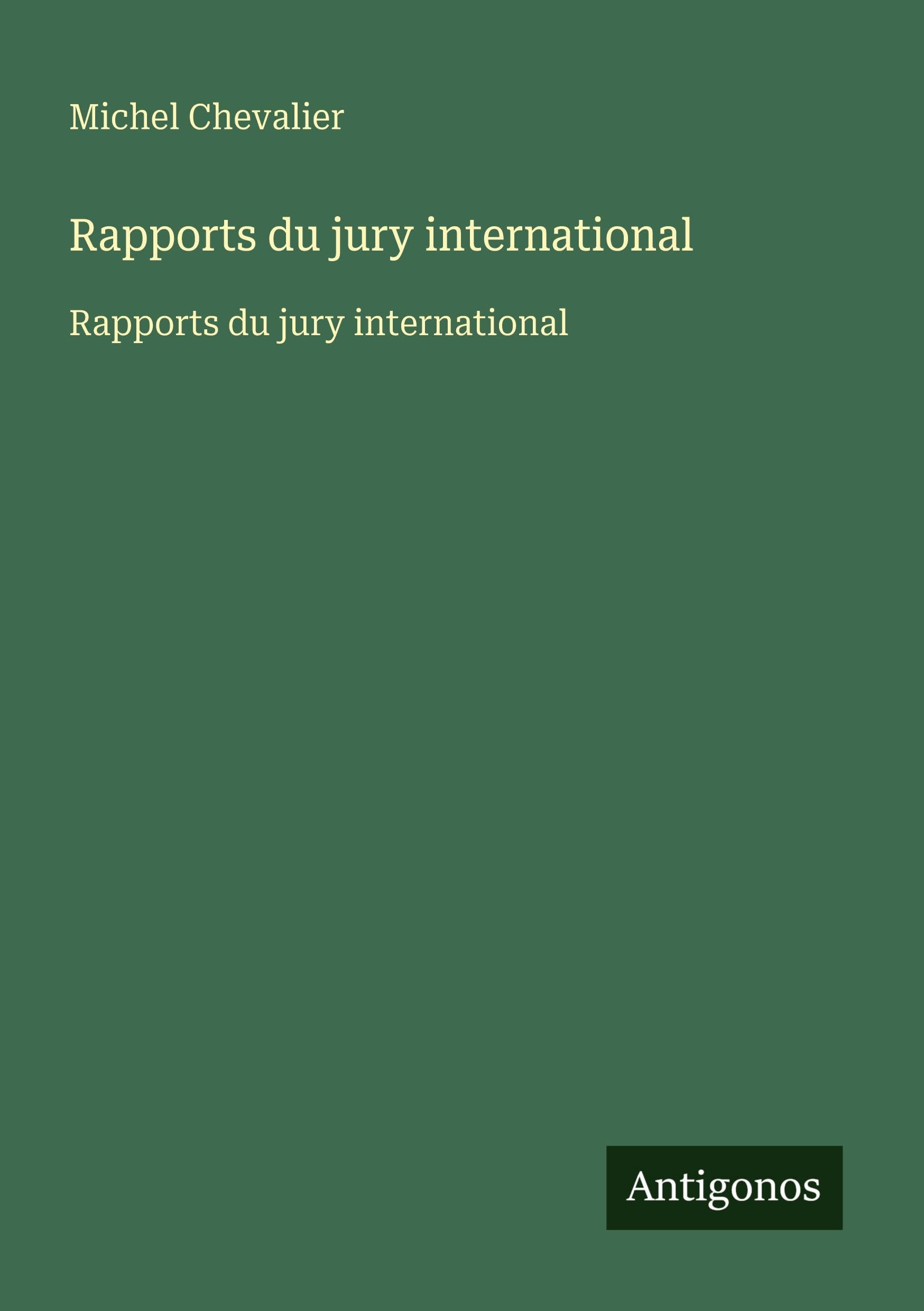 Rapports du jury international: Rapports du jury international Classics