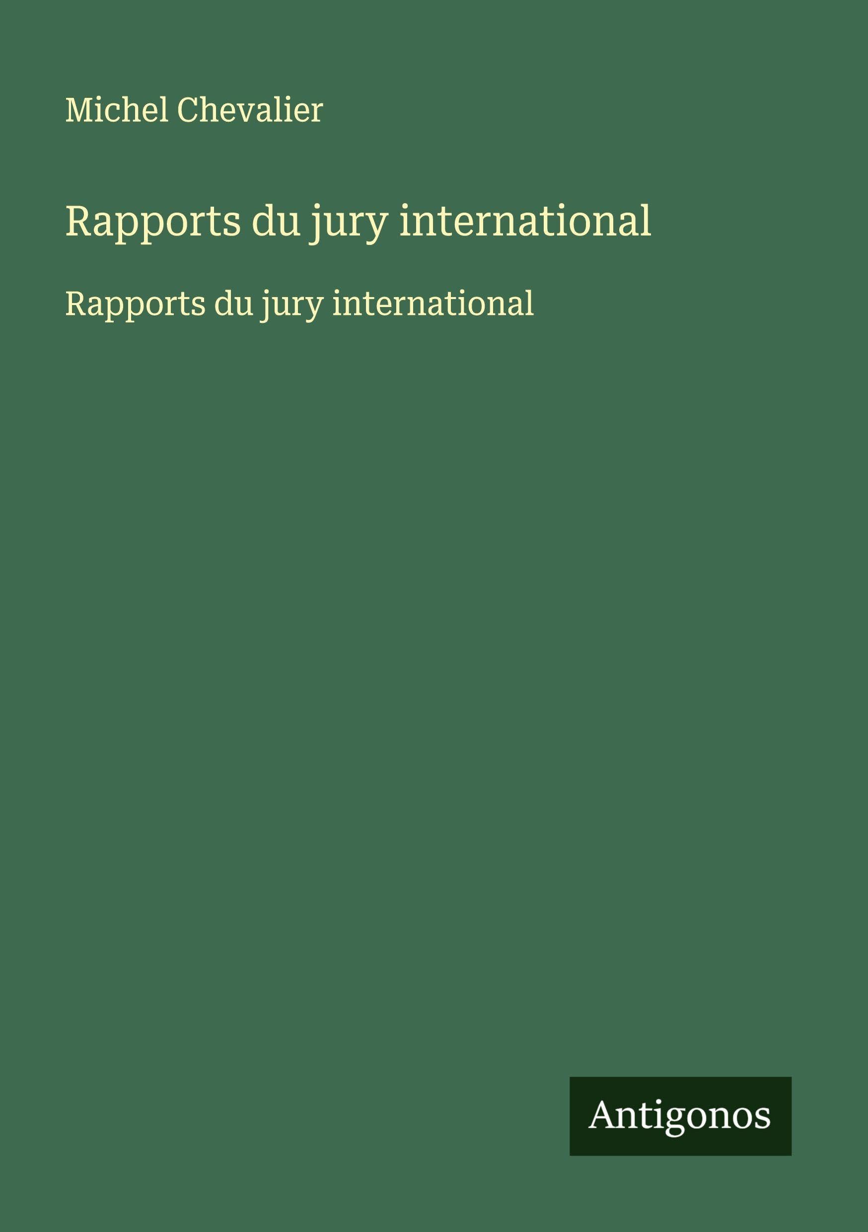 Rapports du jury international: Rapports du jury international Classics