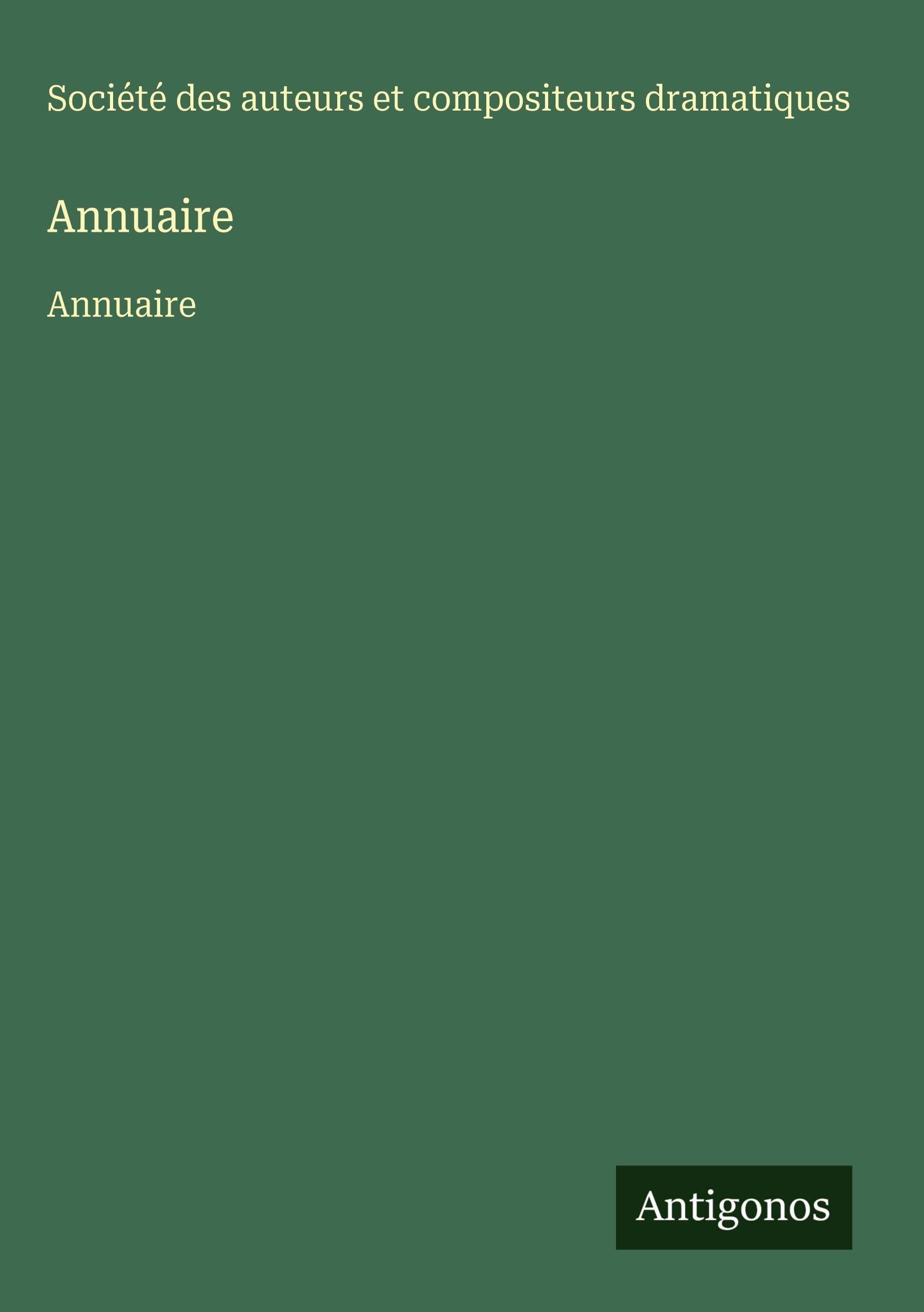 Annuaire Contemporary literature