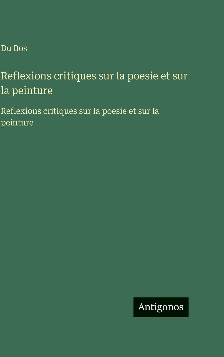 Reflexions critiques sur la poesie et sur la peinture Contemporary literature