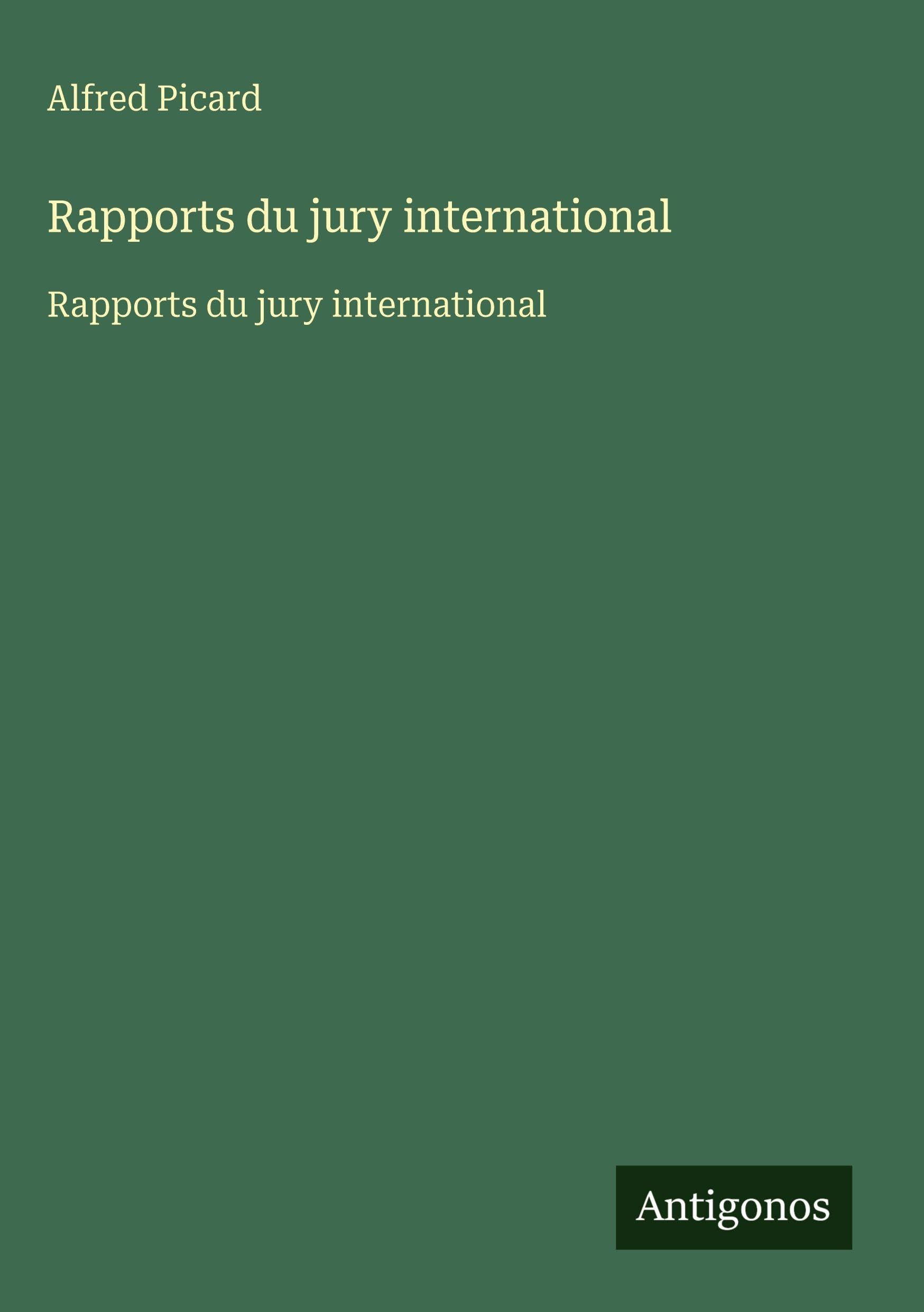Rapports du jury international Classics