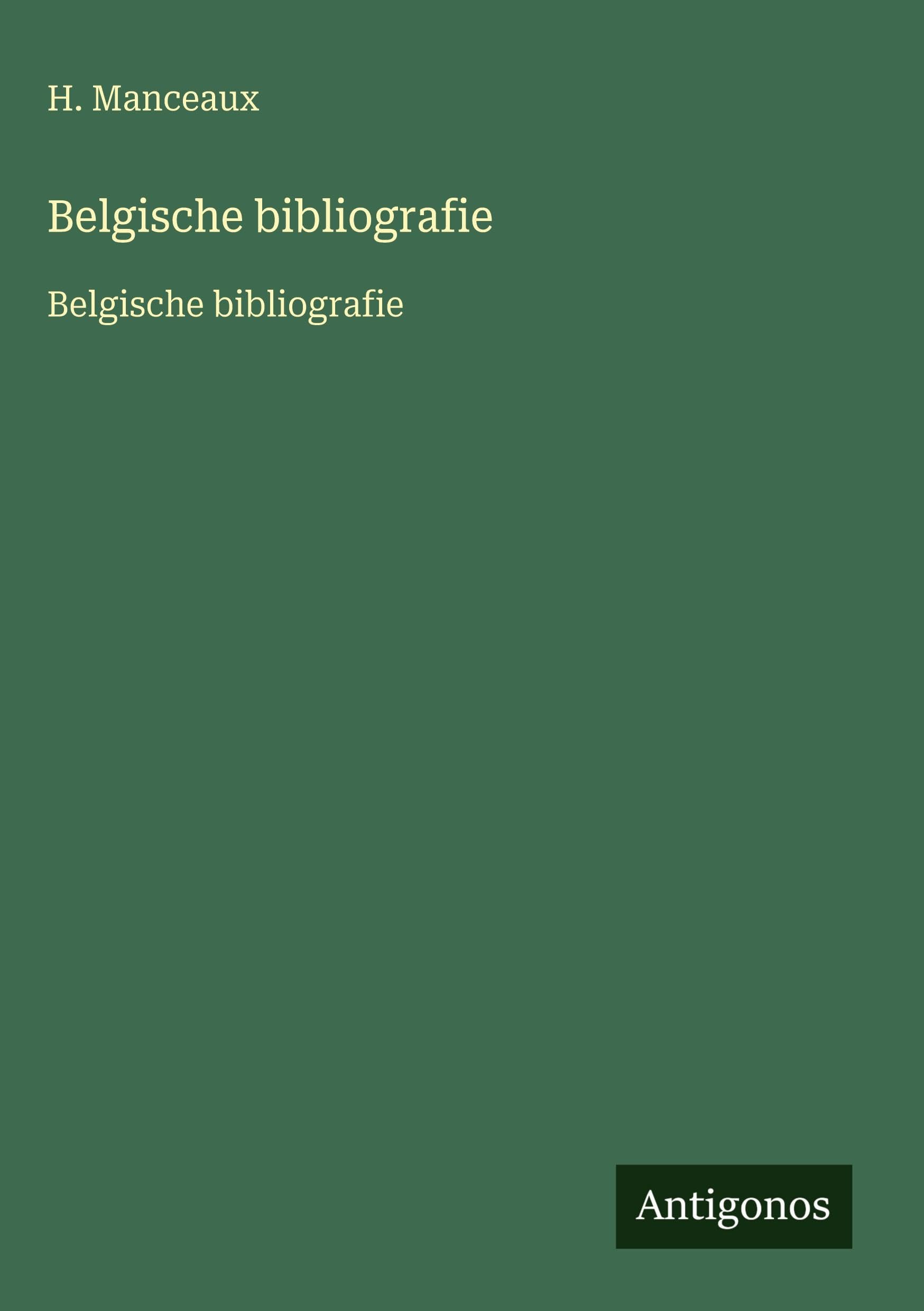 Product Image: Belgische bibliografie