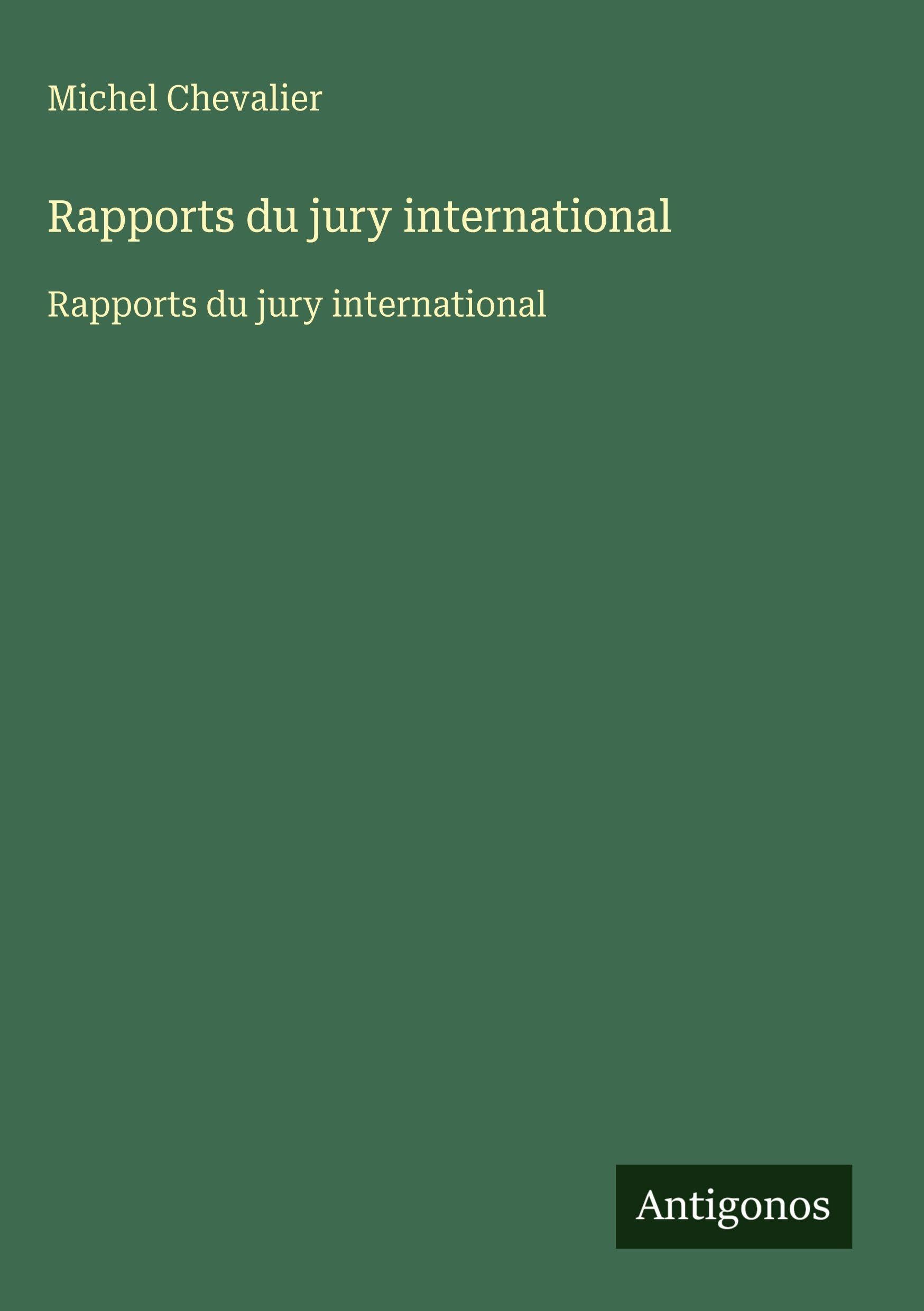 Product Image: Rapports du jury international