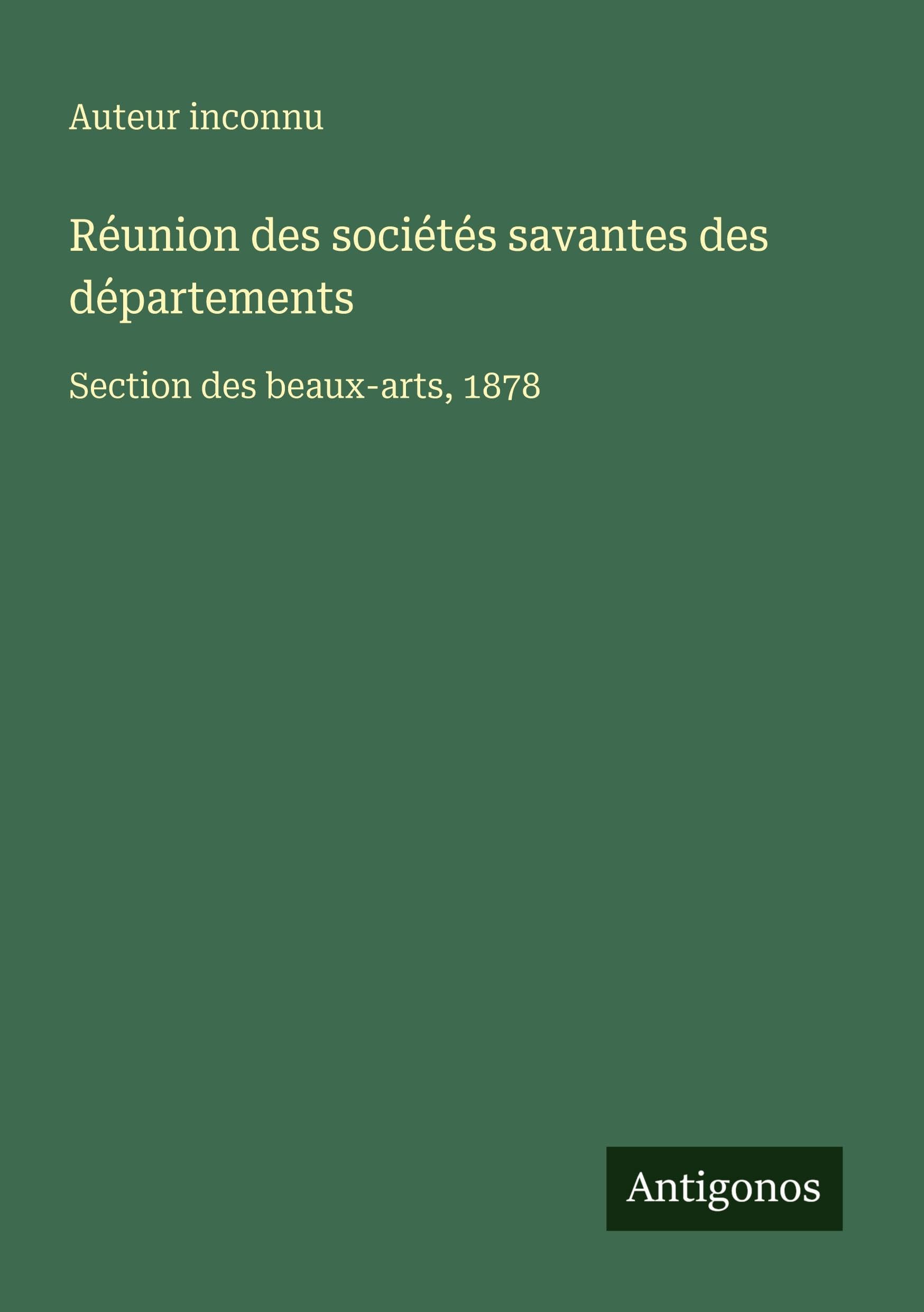 Réunion des sociétés savantes des départements Contemporary literature