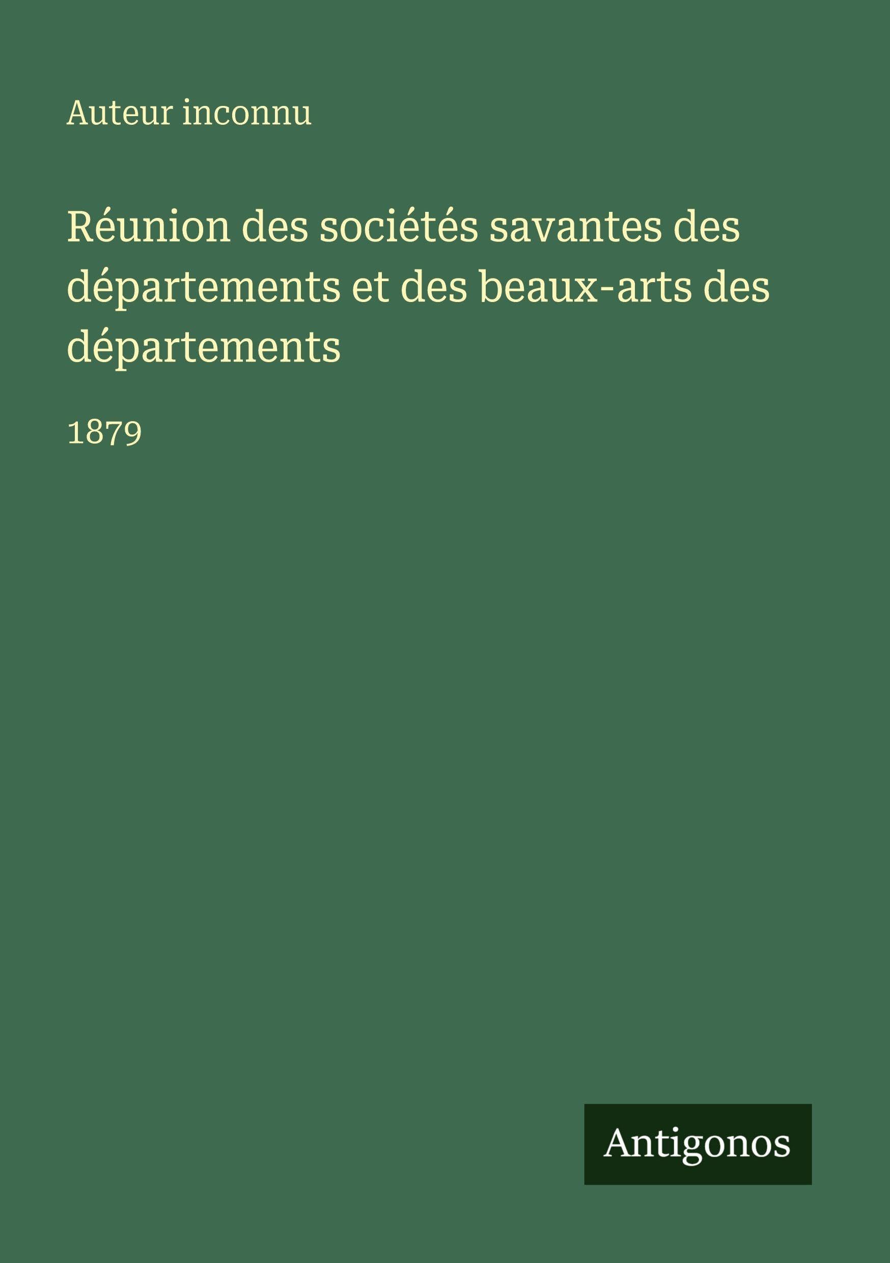 Réunion des sociétés savantes des départements et des beaux-arts des départements Contemporary literature Books
