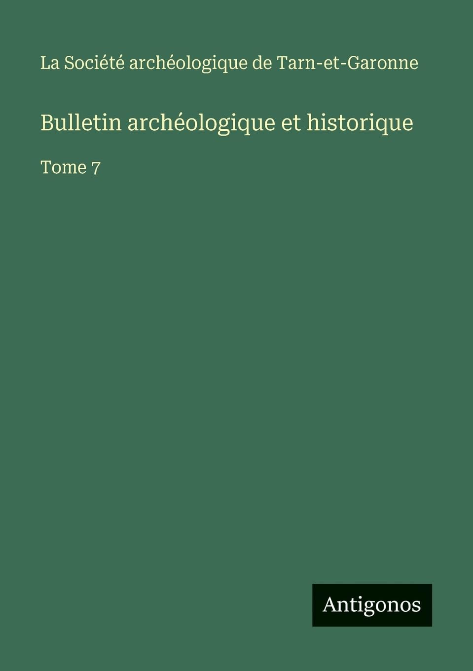 Bulletin archéologique et historique Contemporary literature