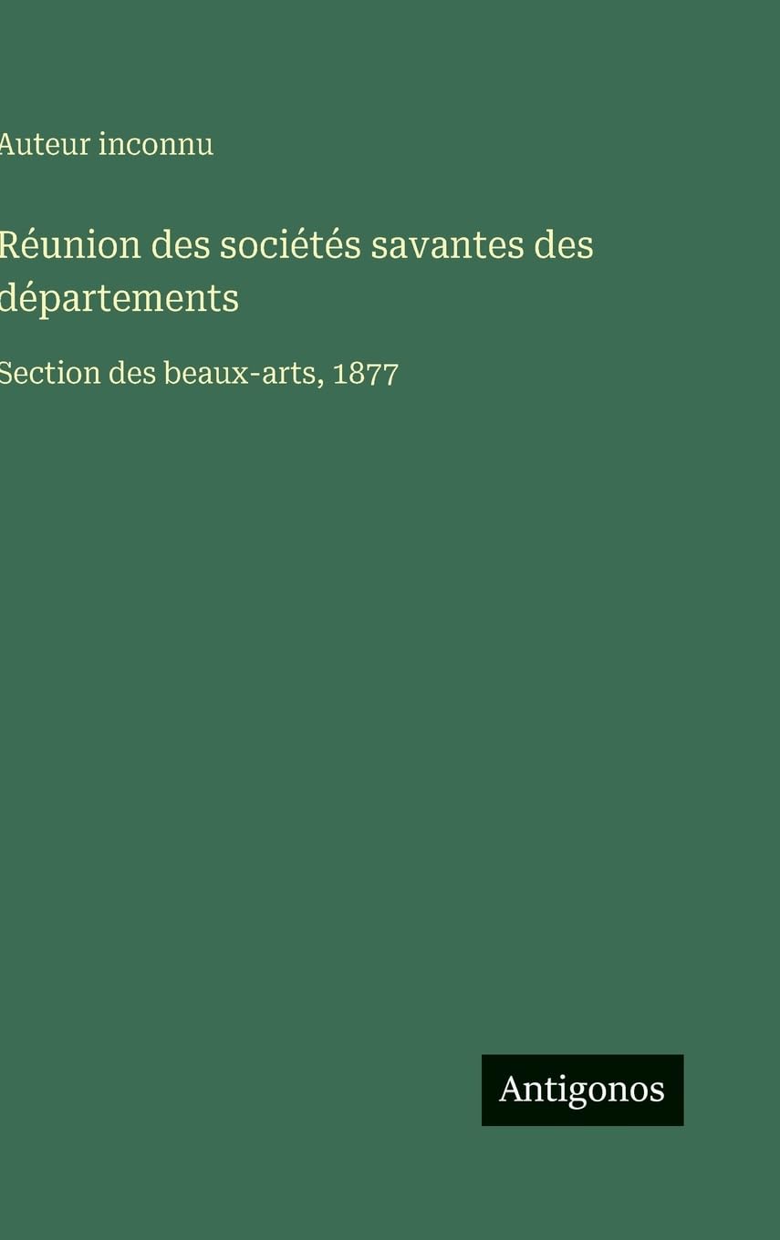 Réunion des sociétés savantes des départements Contemporary literature