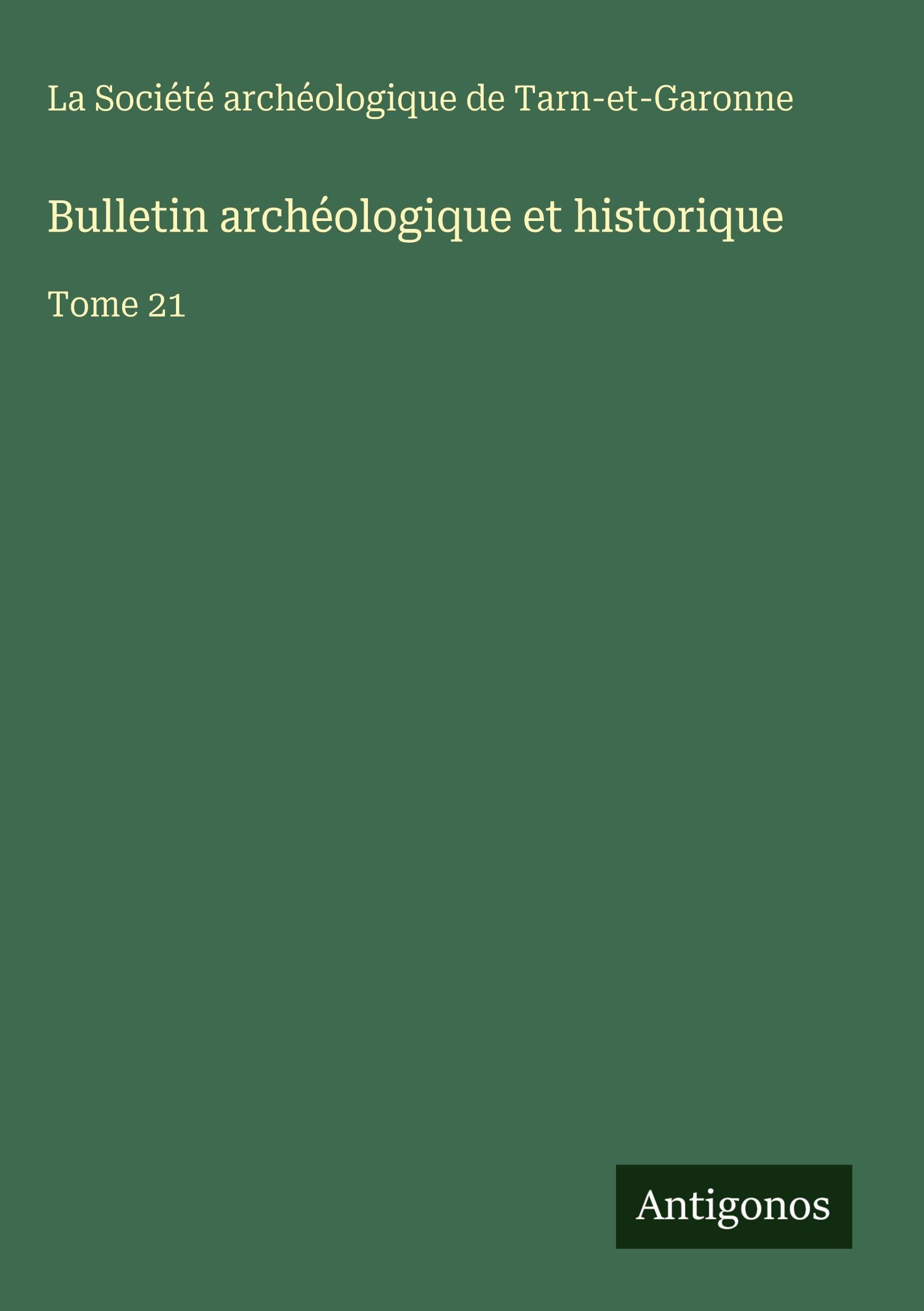 Bulletin archéologique et historique Contemporary literature