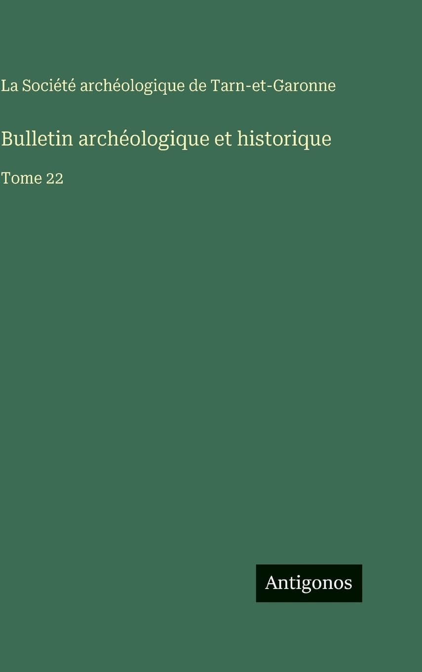Bulletin archéologique et historique Contemporary literature