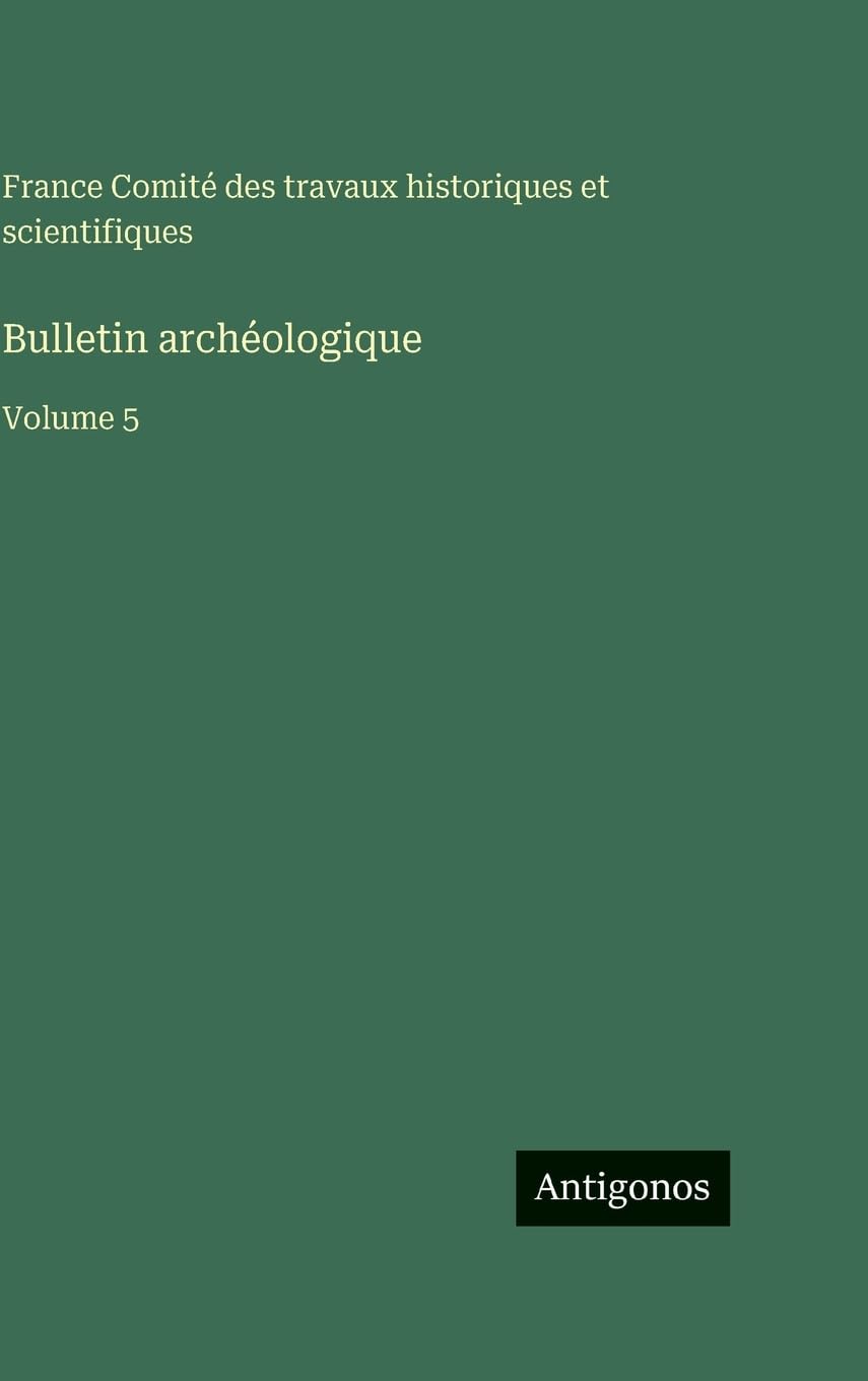 Bulletin archéologique Contemporary literature