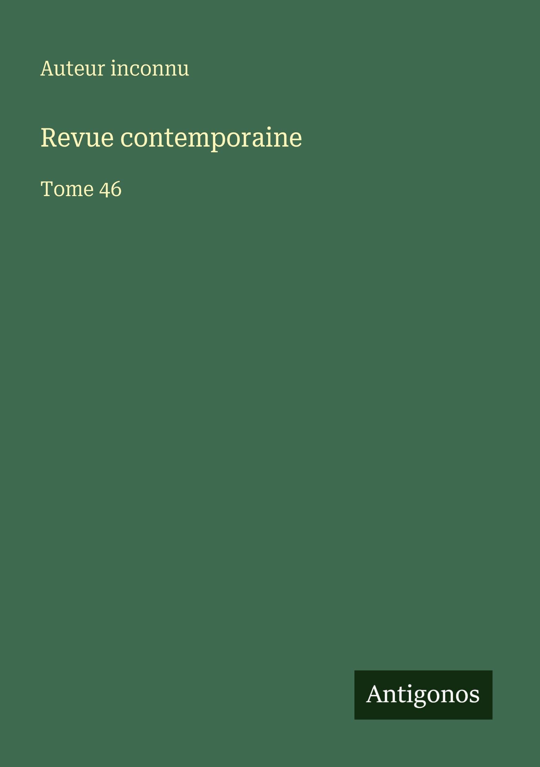 Revue contemporaine Classics