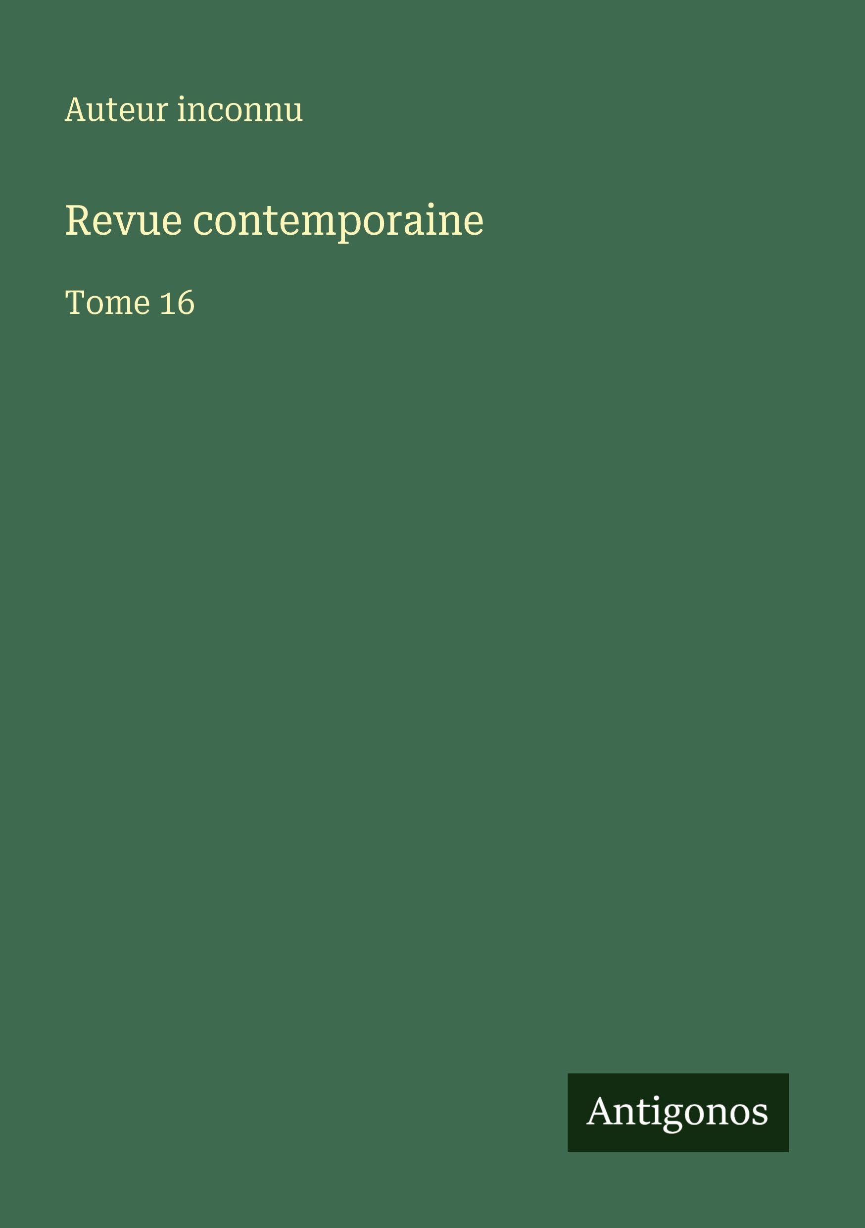 Revue contemporaine Classics
