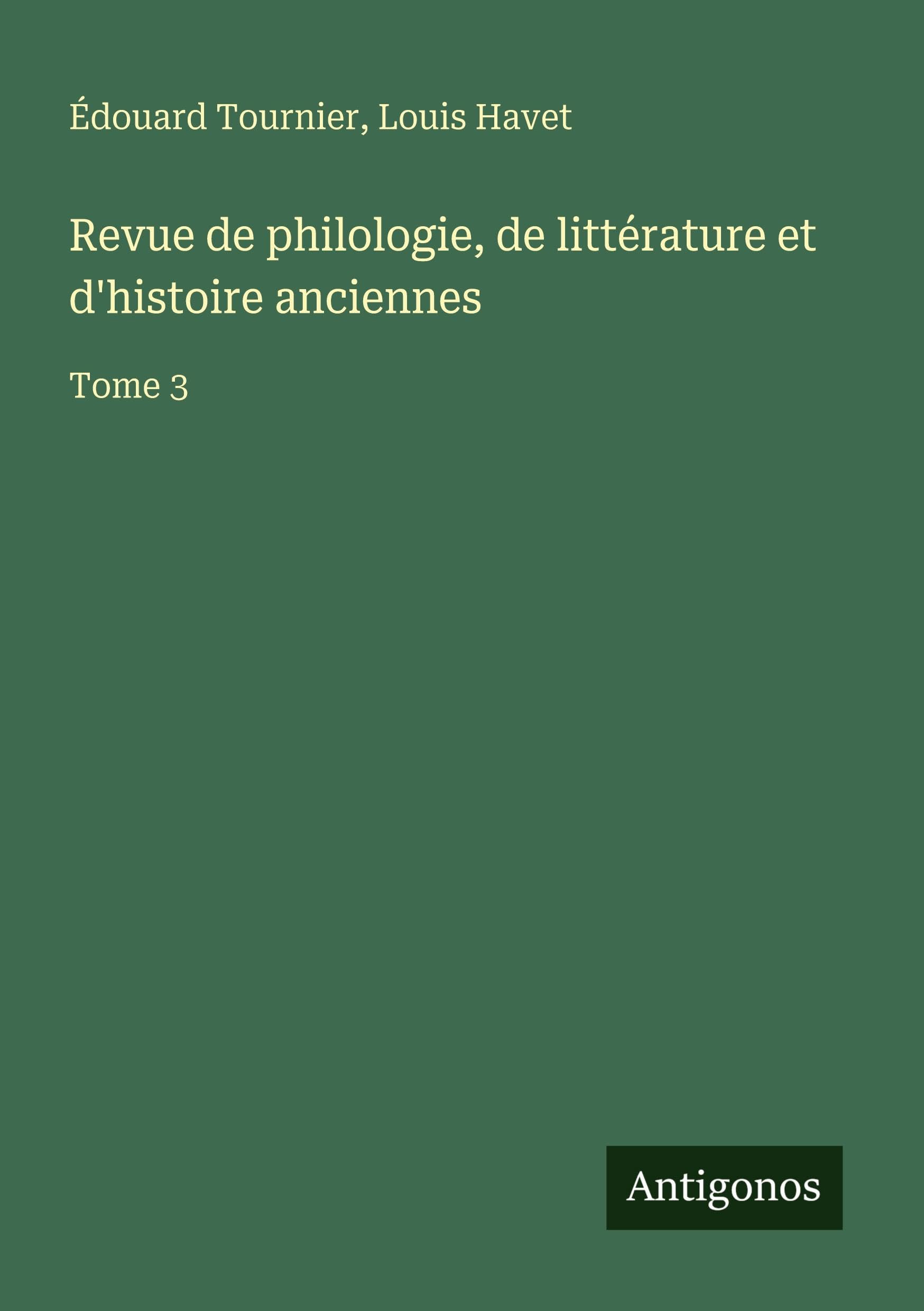 Revue de philologie, de littérature et d'histoire anciennes Contemporary literature