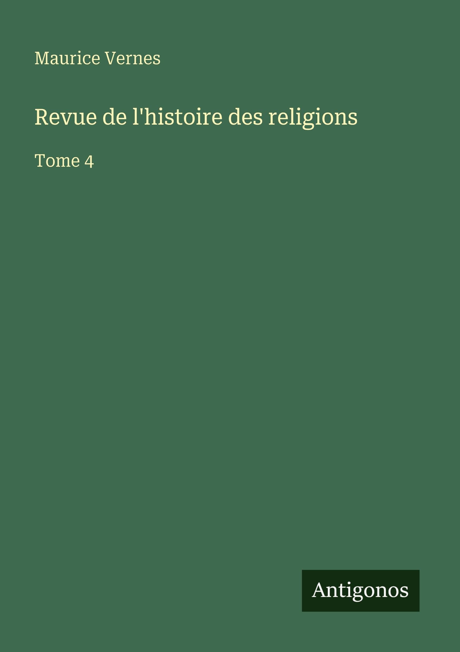 Revue de l'histoire des religions Classics