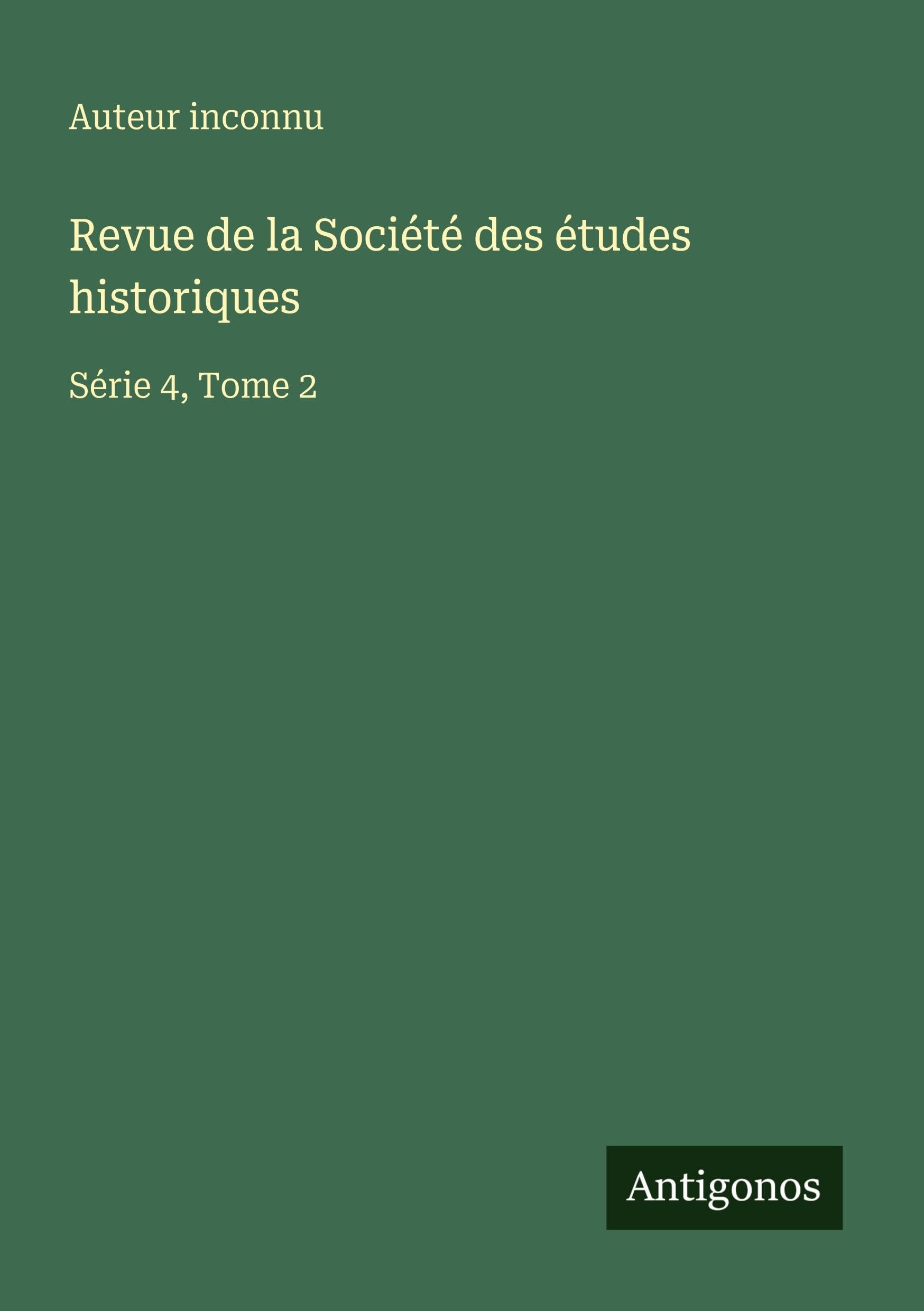 Revue de la Société des études historiques Classics