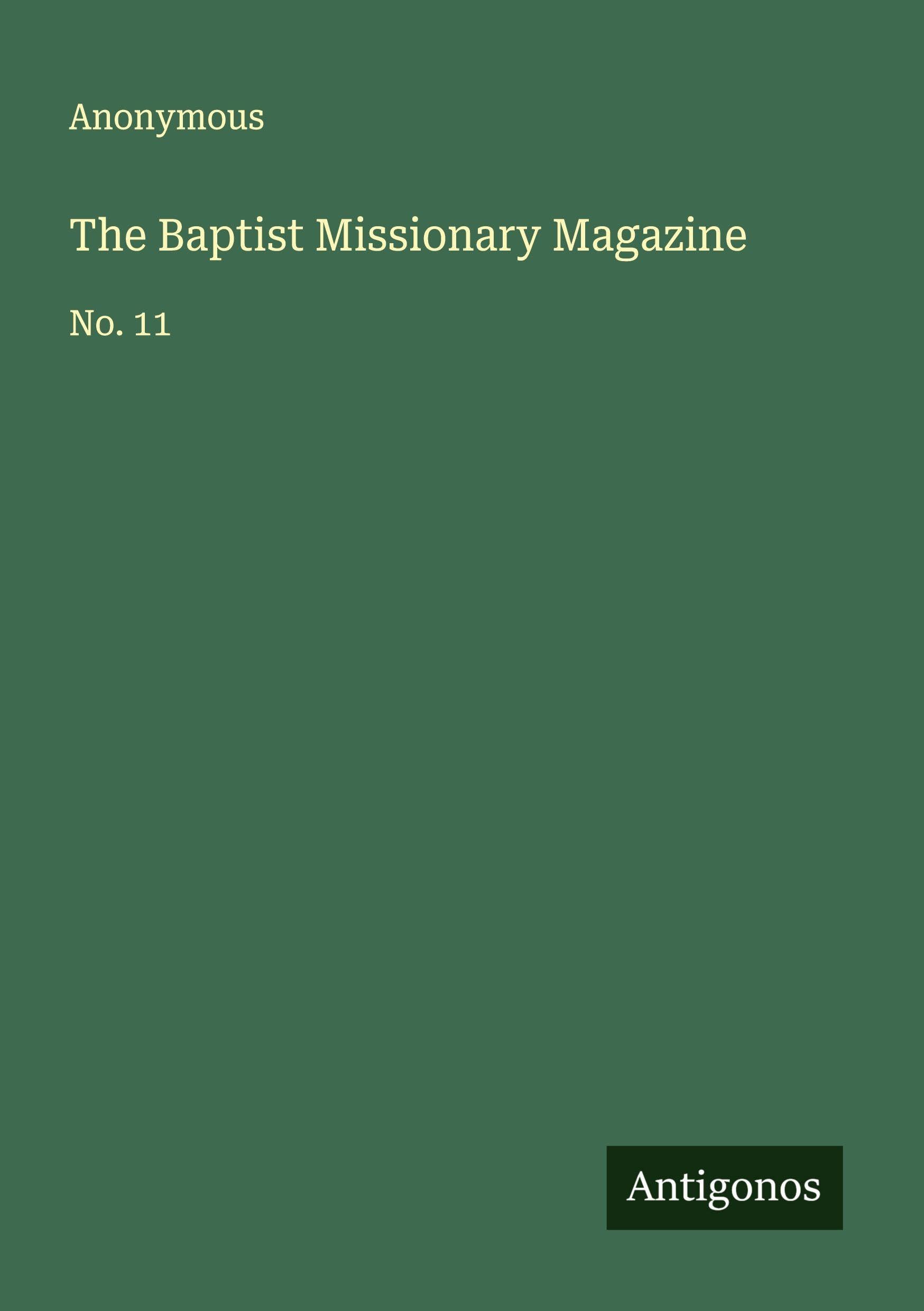Product Image: The Baptist Missionary Magazine