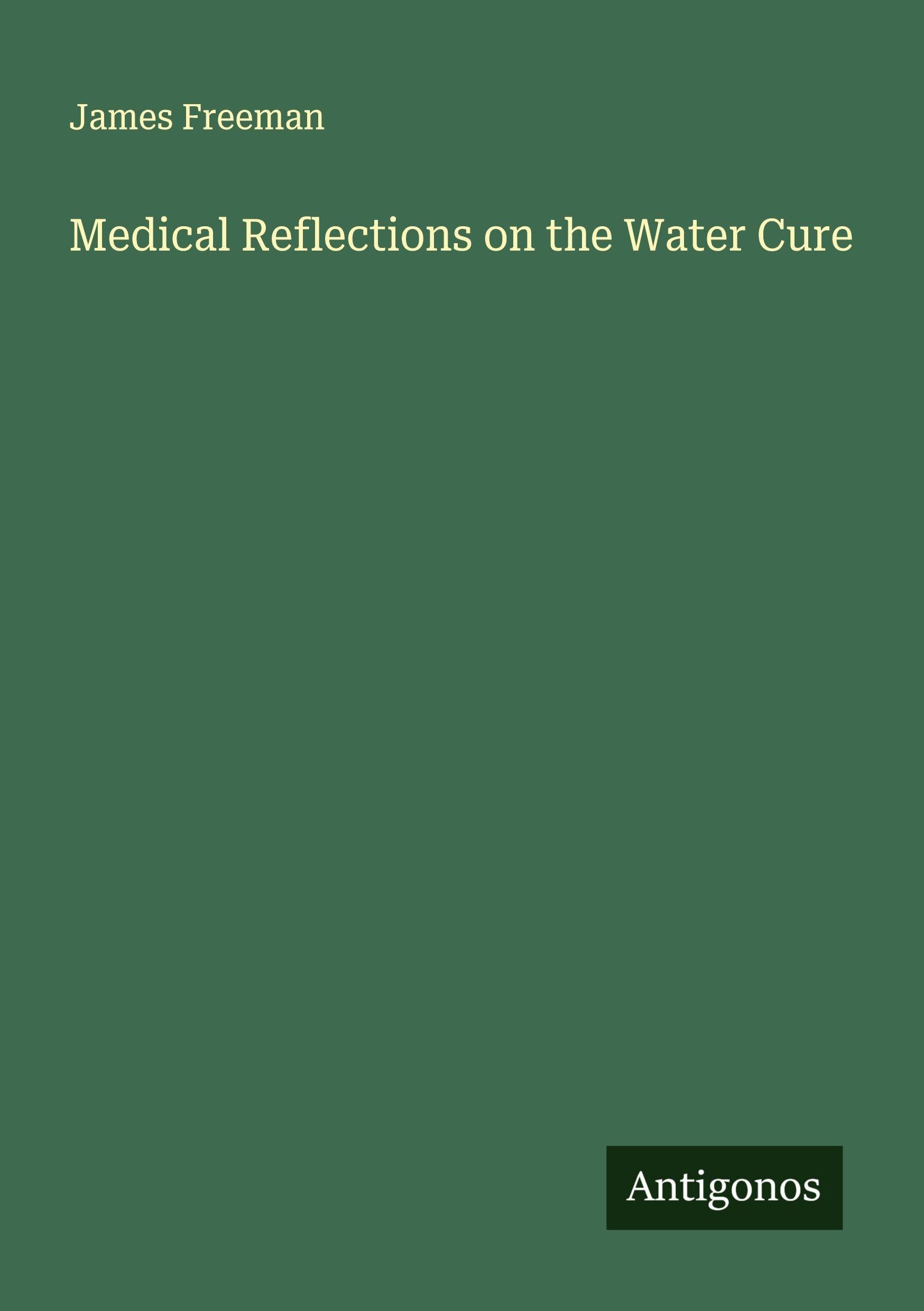 Product Image: Medical Reflections on the Water Cure