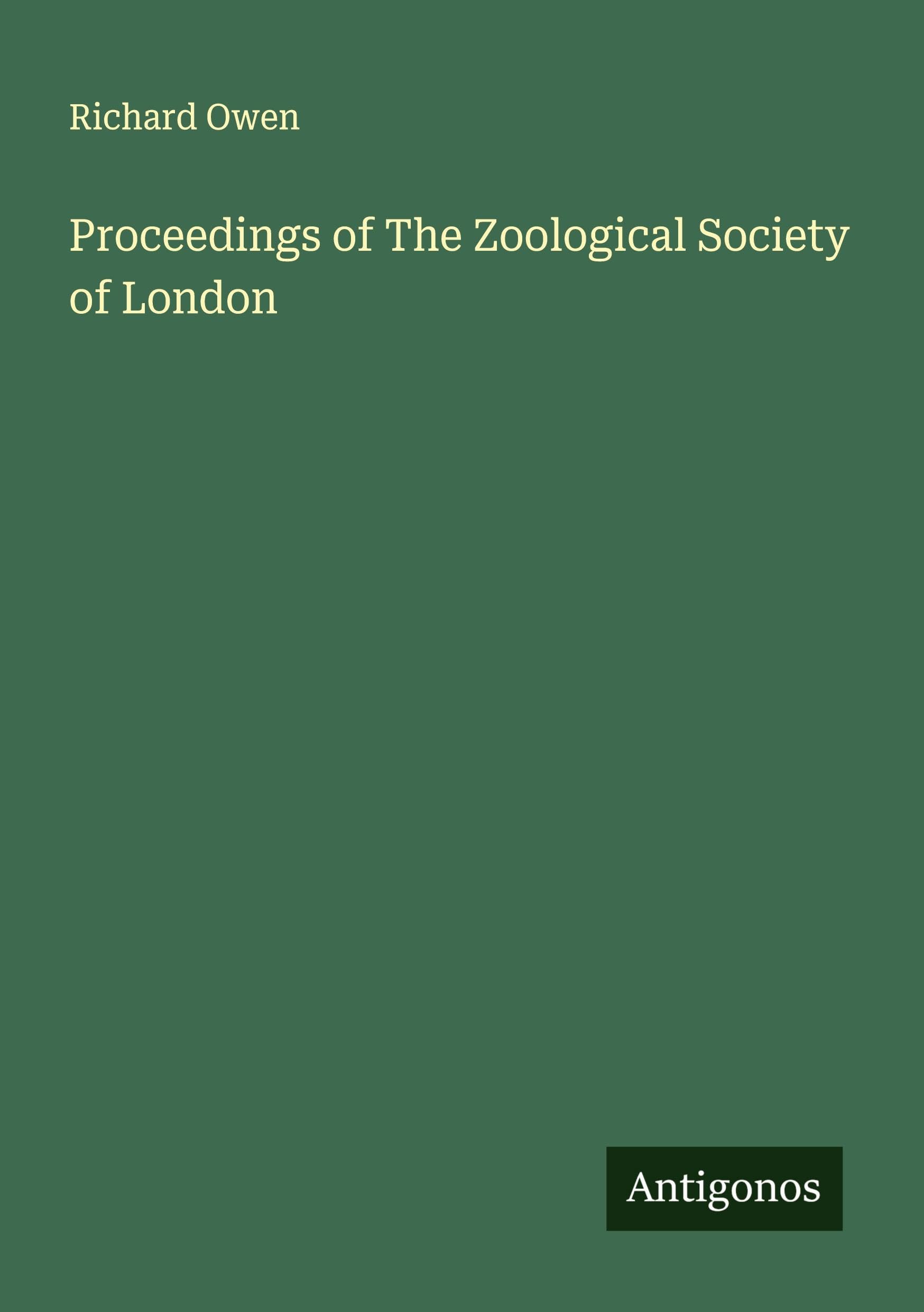 Proceedings of The Zoological Society of London Classics