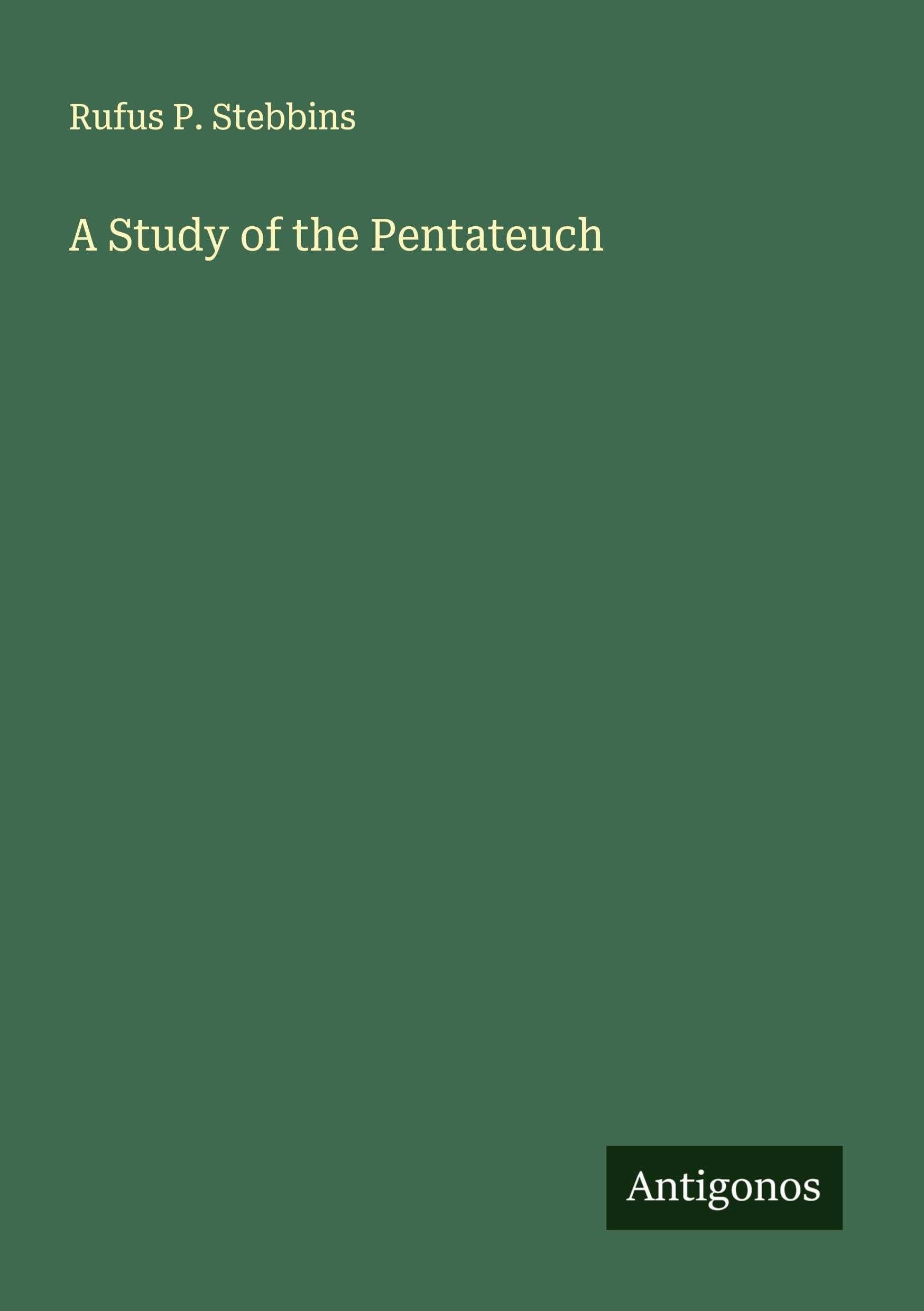 Product Image: A Study of the Pentateuch