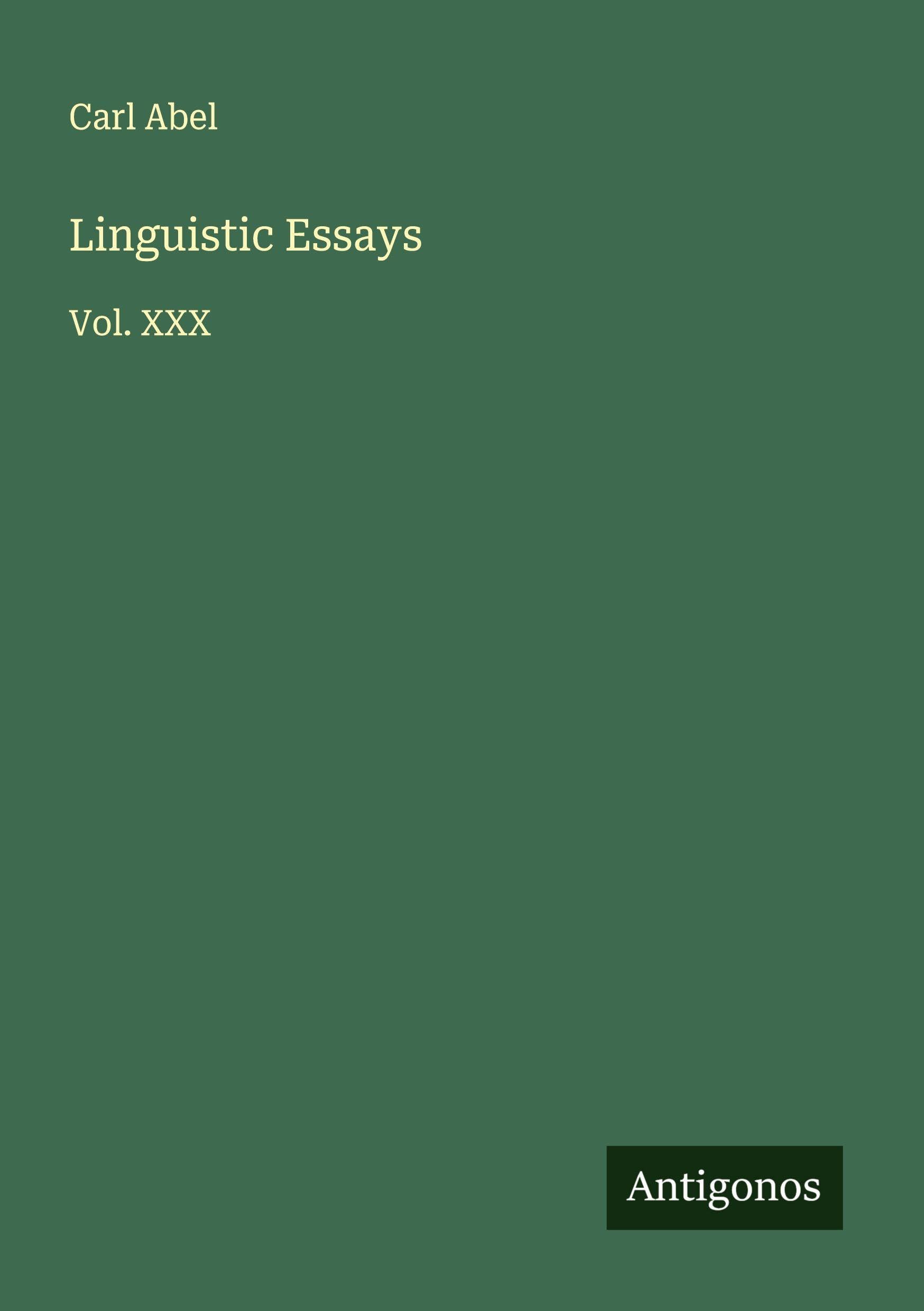 Linguistic Essays Classics