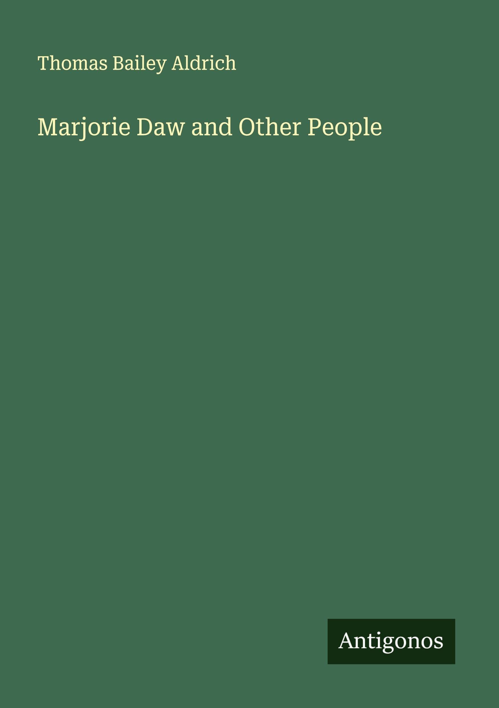 Product Image: Marjorie Daw and Other People