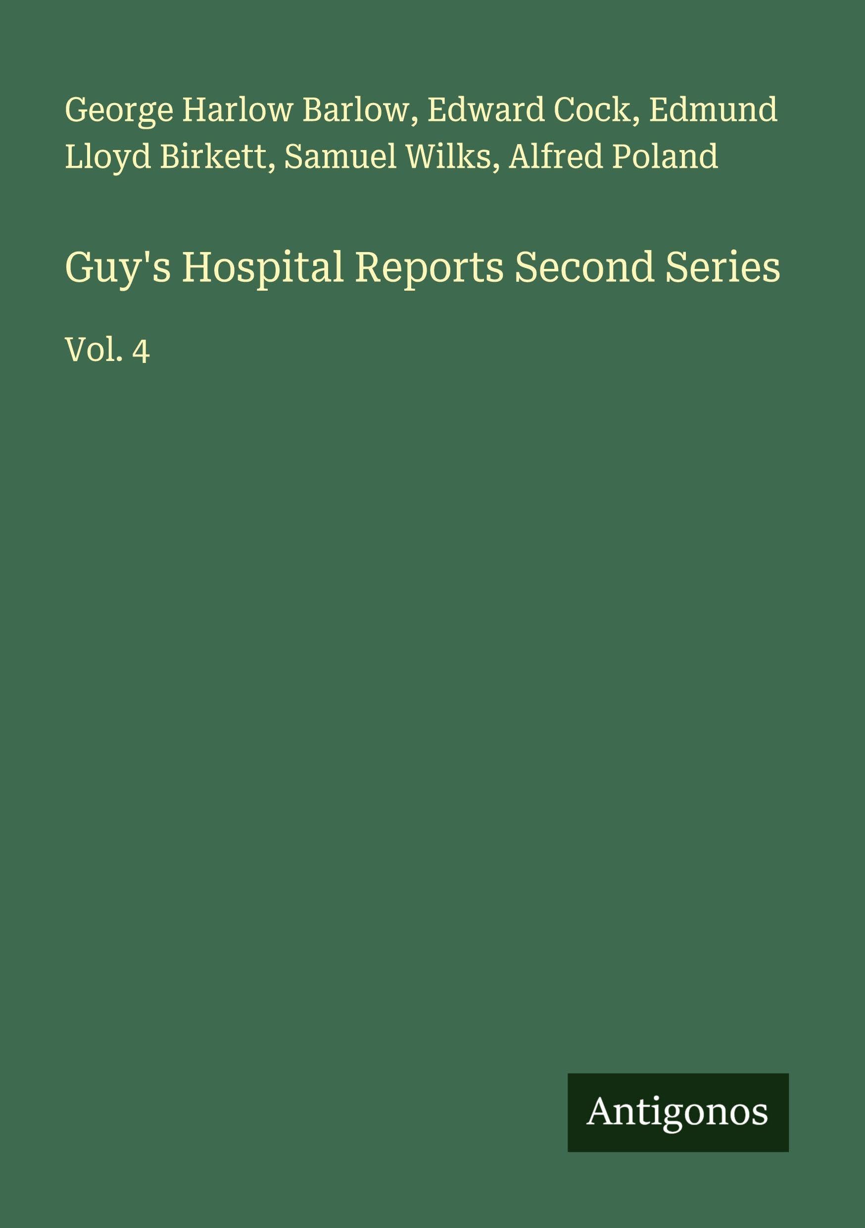 Product Image: Guy's Hospital Reports Second Series