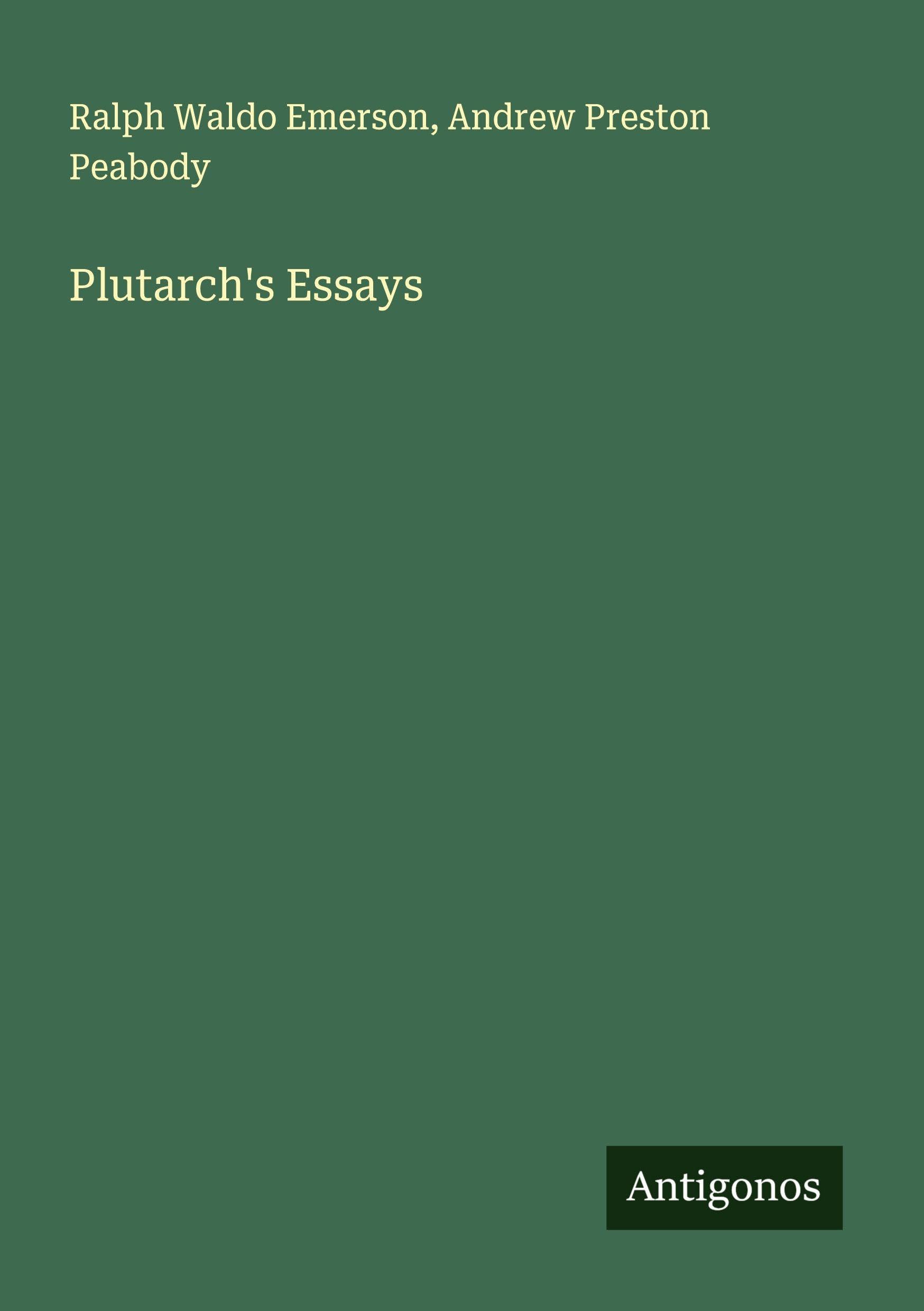 Product Image: Plutarch's Essays