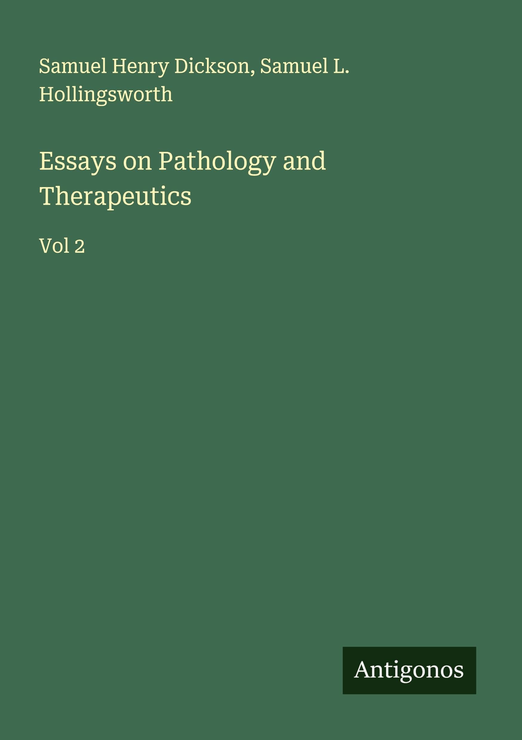 Product Image: Essays on Pathology and Therapeutics