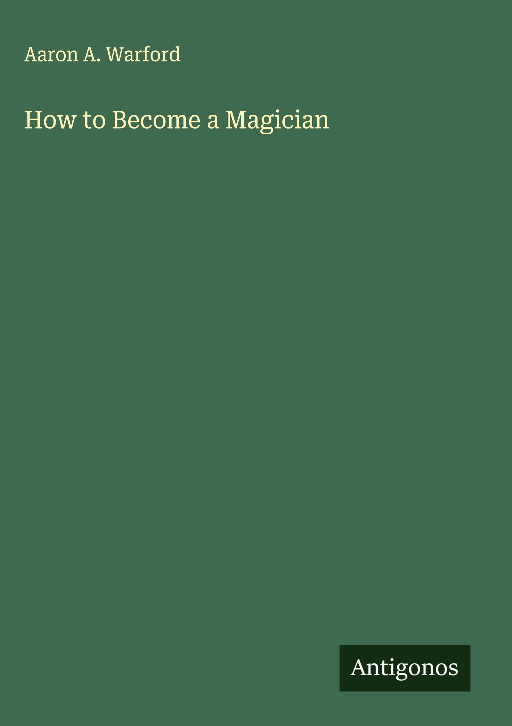 Product Image: How to Become a Magician