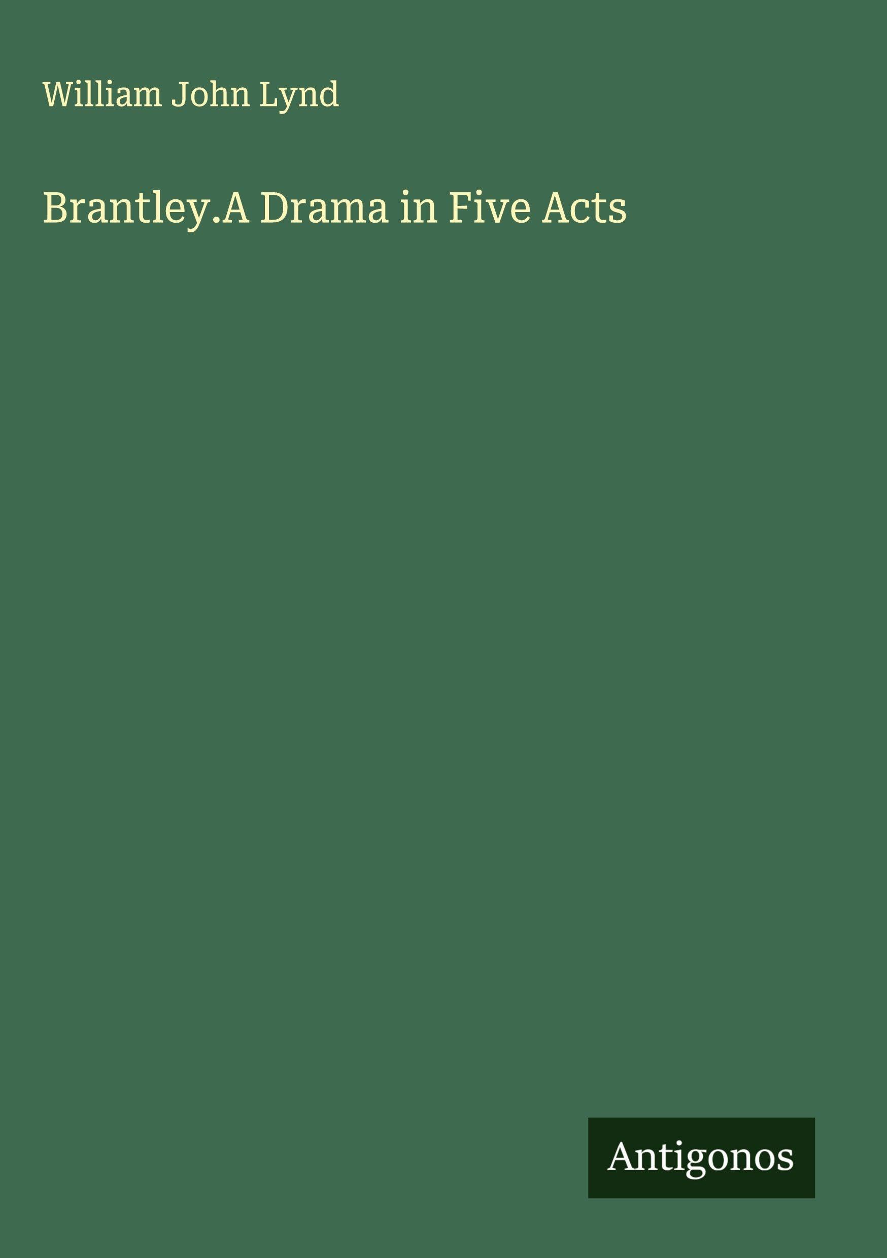 Product Image: Brantley.A Drama in Five Acts