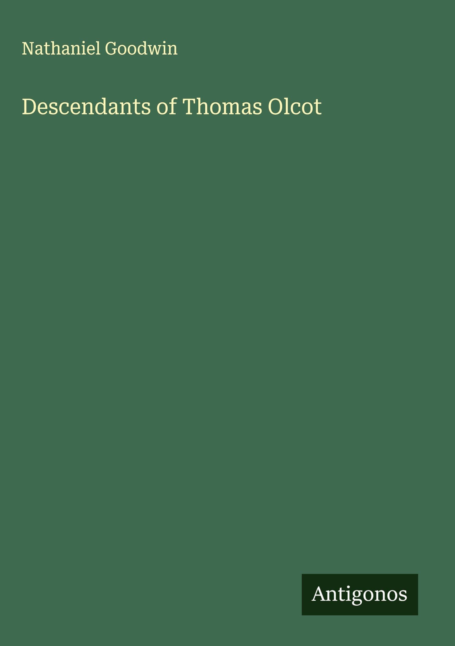 Product Image: Descendants of Thomas Olcot