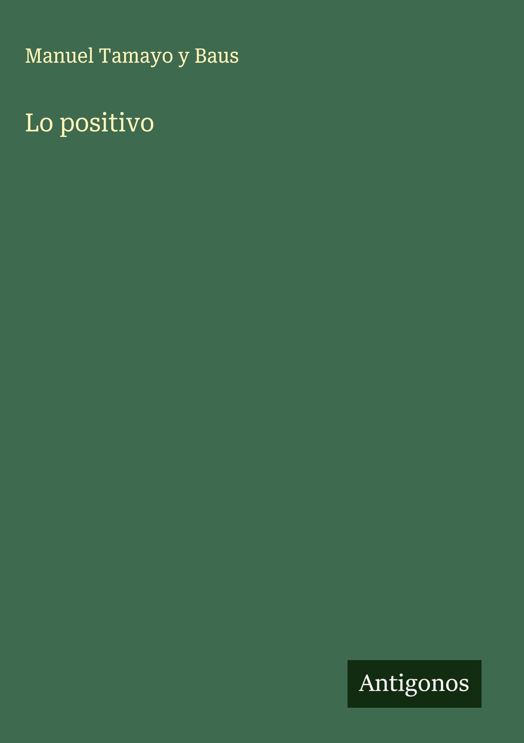 Product Image: Lo positivo