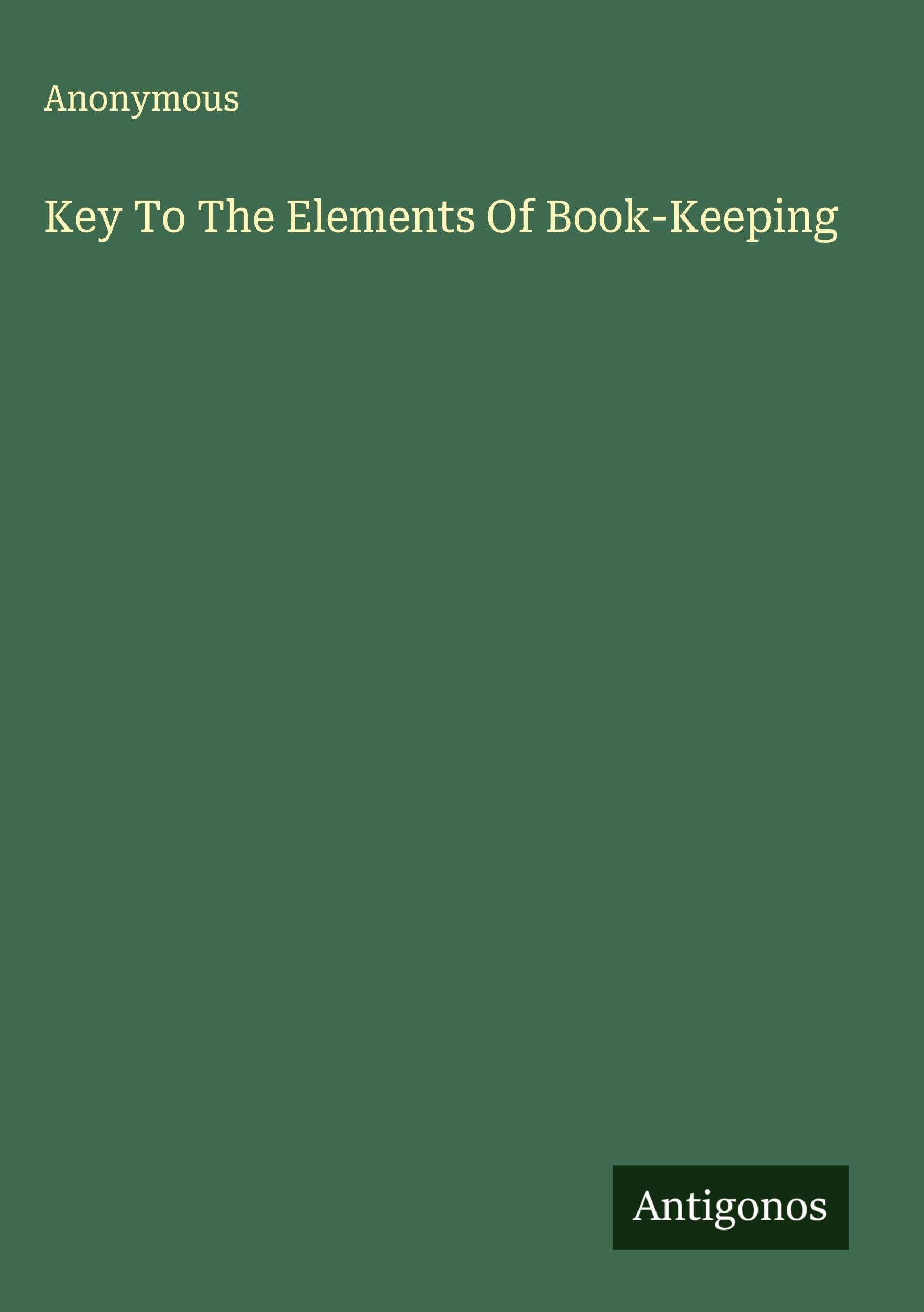 Product Image: Key To The Elements Of Book-Keeping