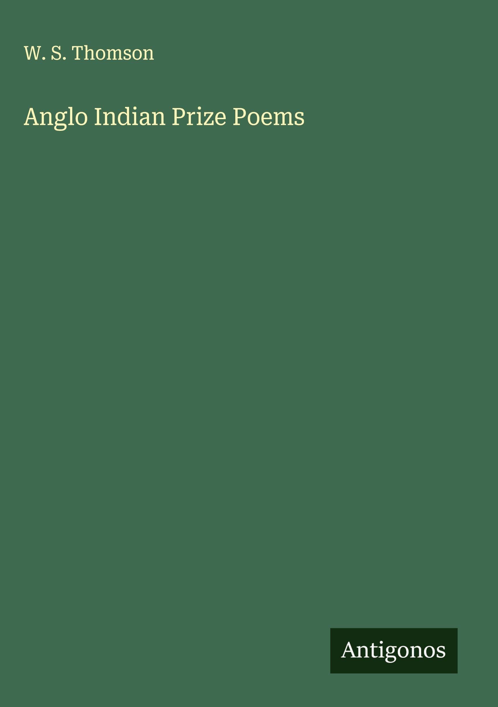 Product Image: Anglo Indian Prize Poems