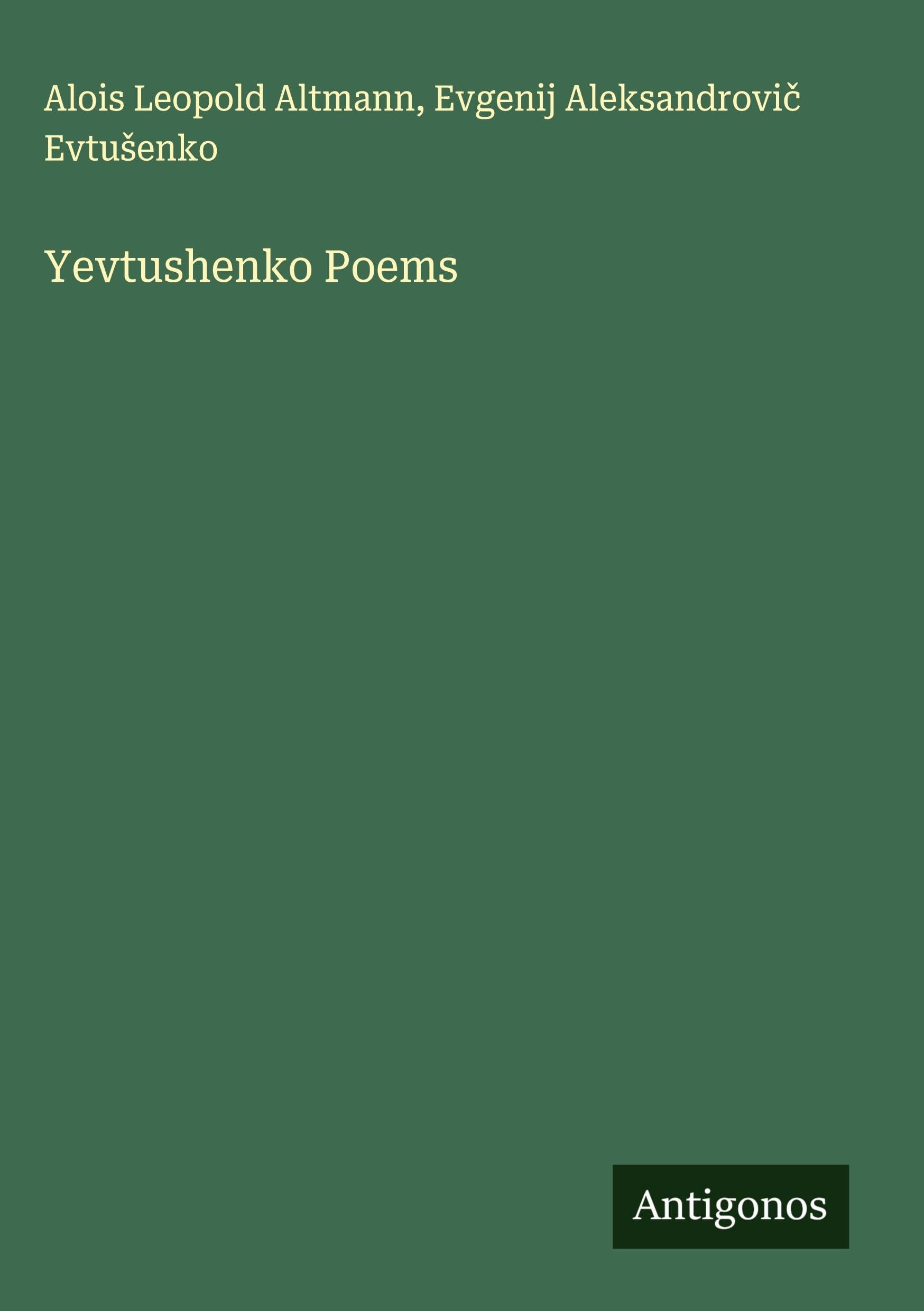 Product Image: Yevtushenko Poems