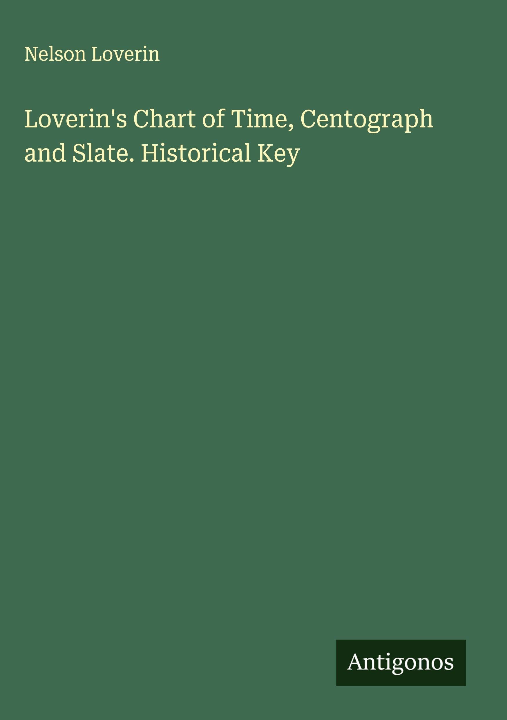 Loverin's Chart of Time, Centograph and Slate. Historical Key Classics