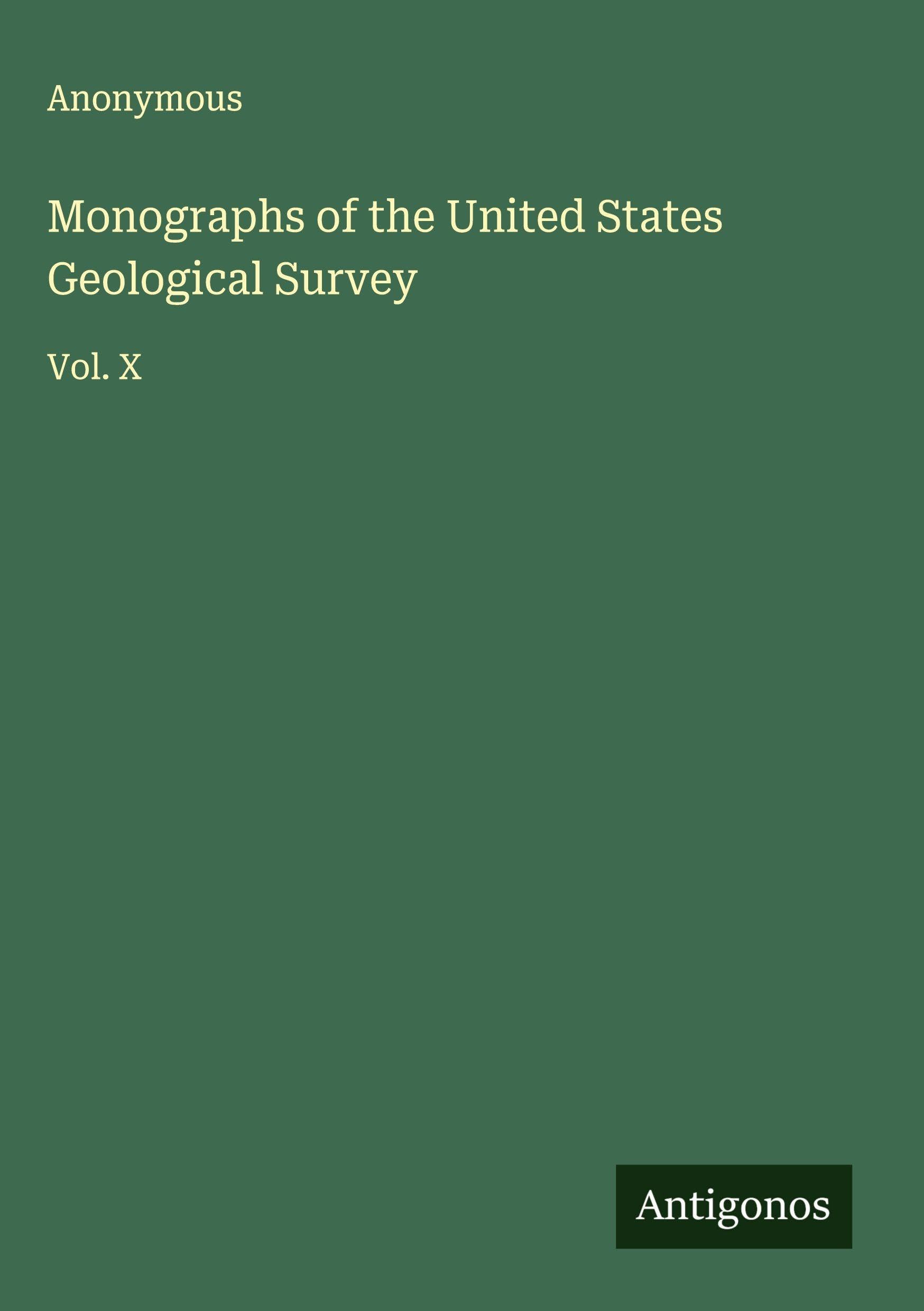 Monographs of the United States Geological Survey Classics