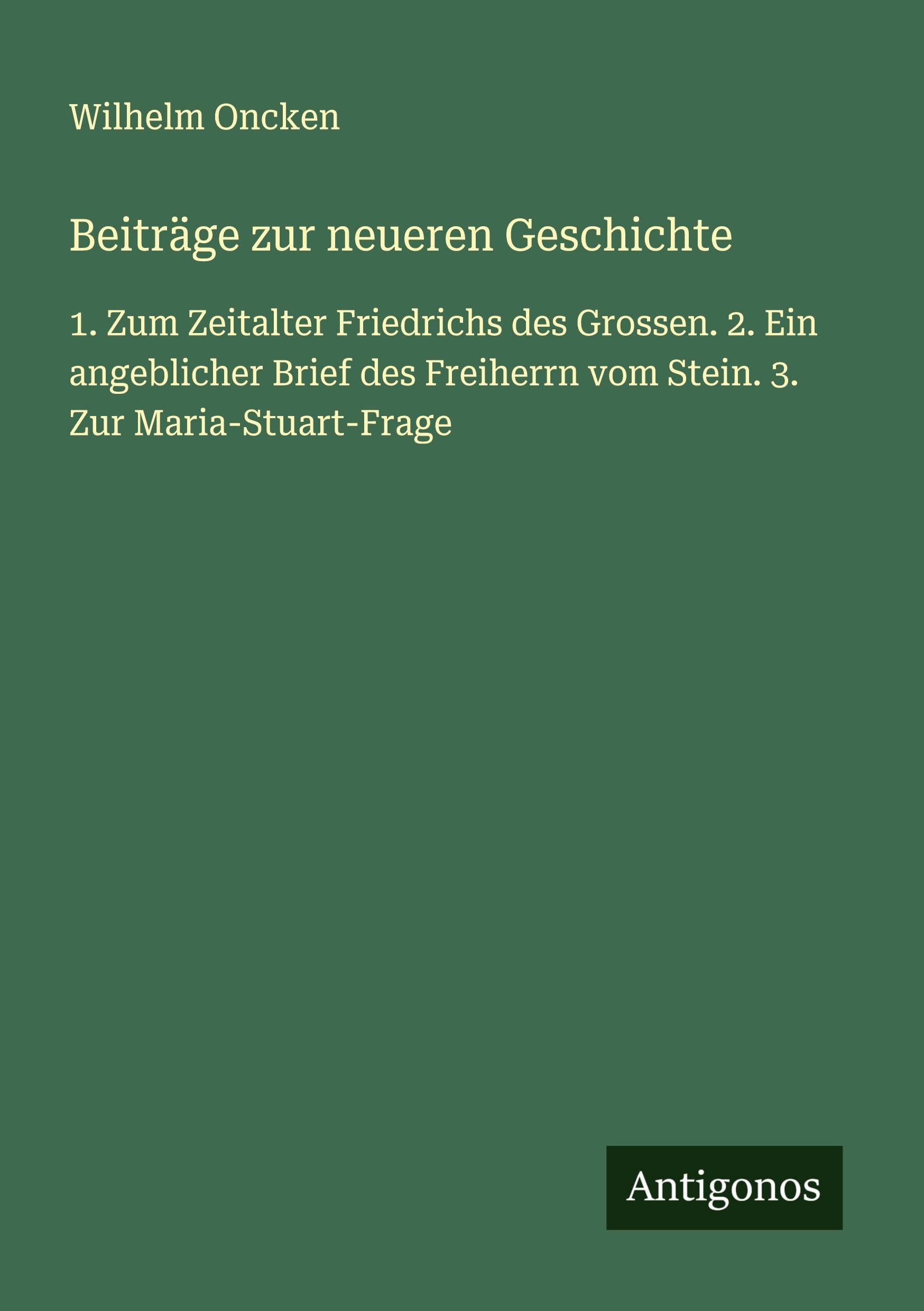 Beiträge zur neueren Geschichte Classics