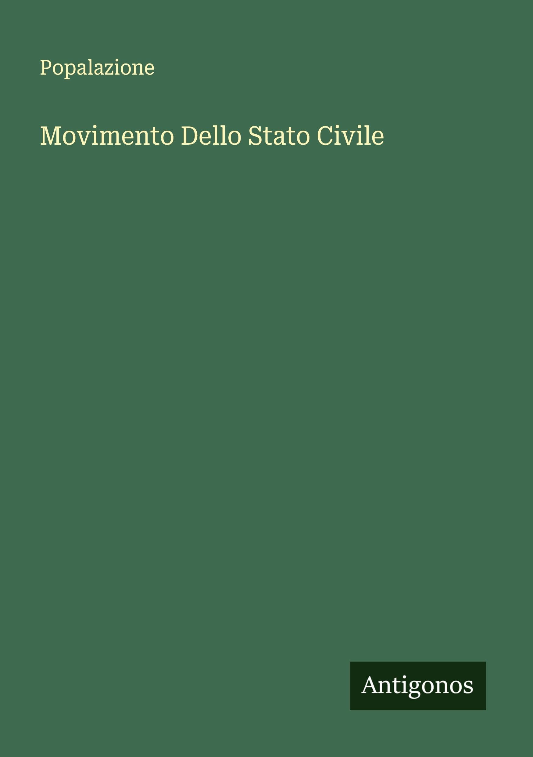 Movimento Dello Stato Civile Classics