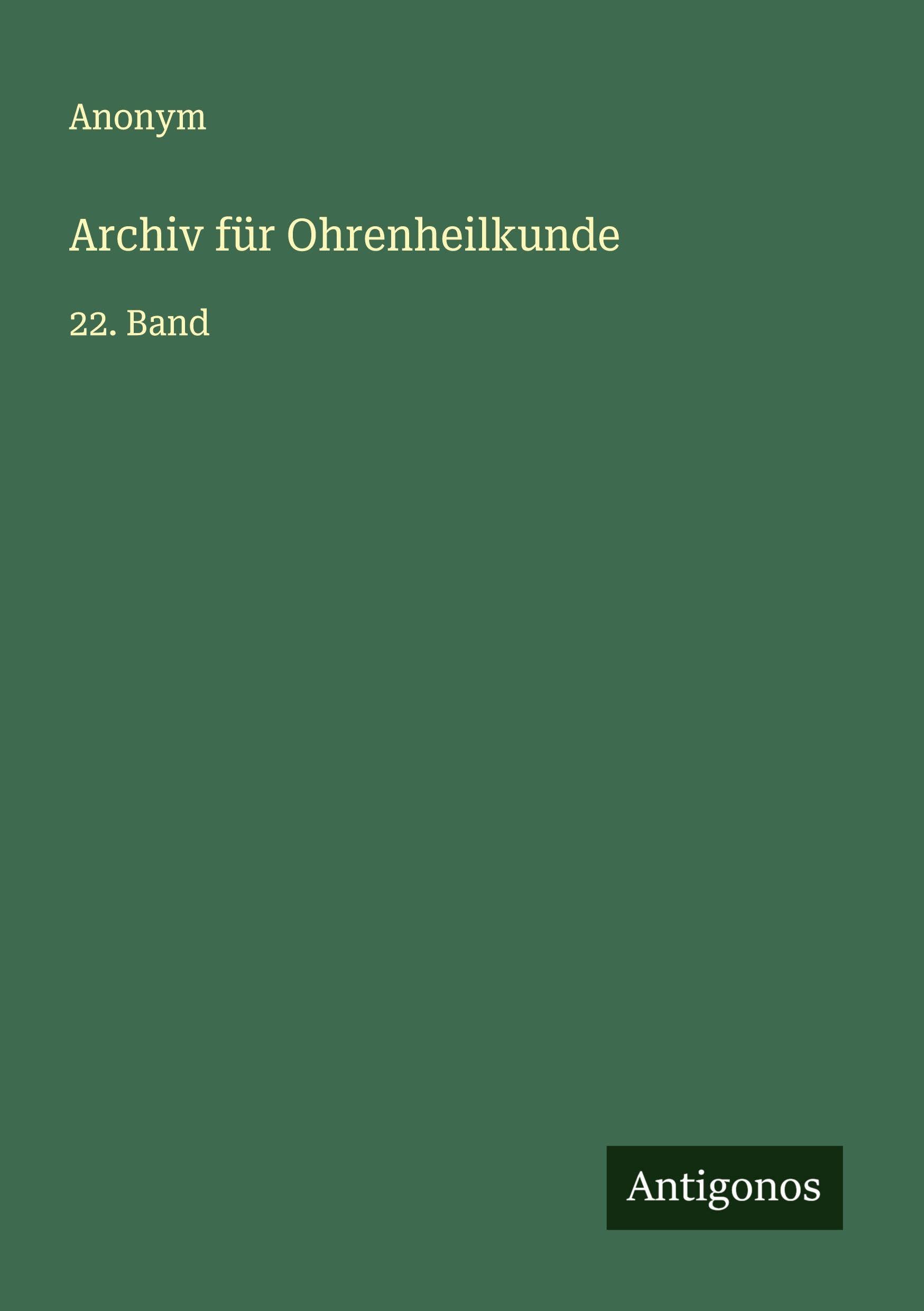 Archiv für Ohrenheilkunde Classics