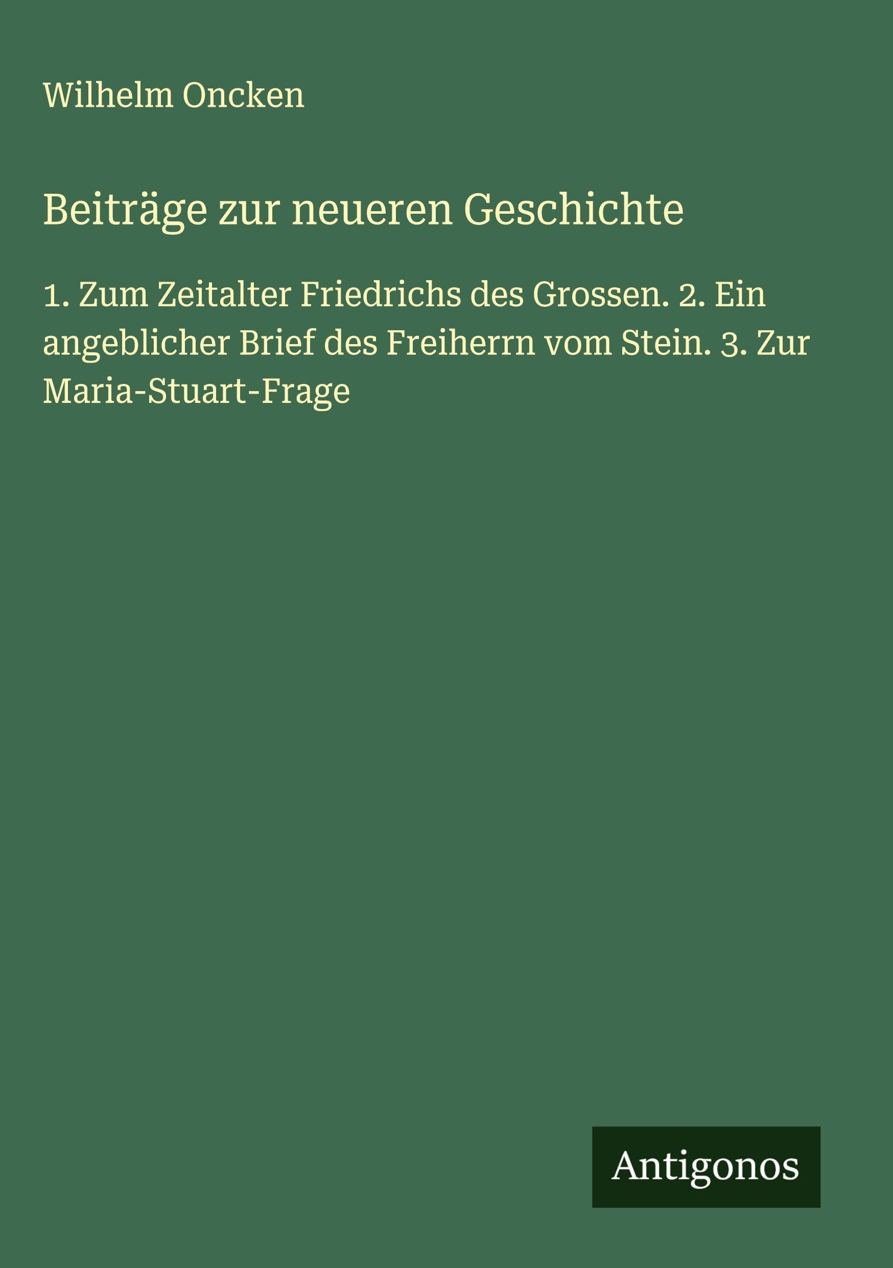 Beiträge zur neueren Geschichte Classics
