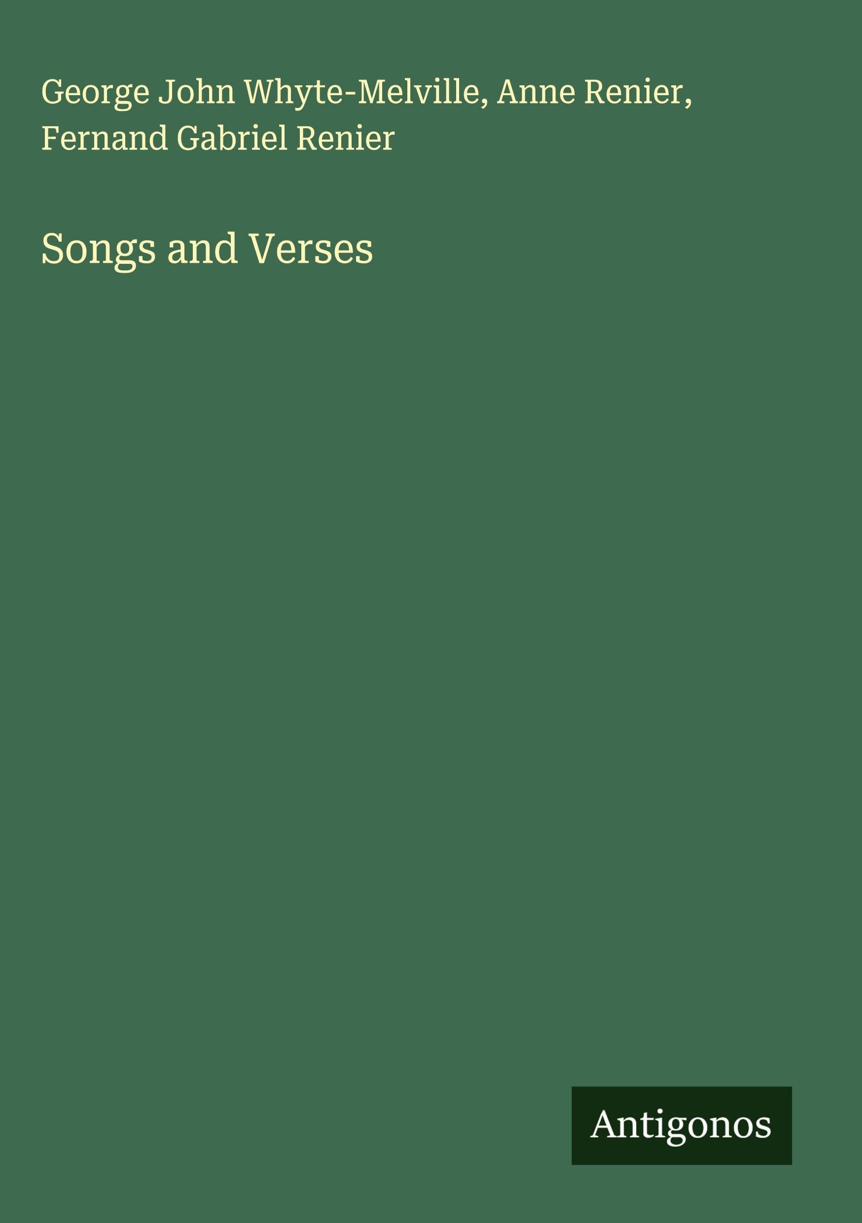 Songs and Verses Classics