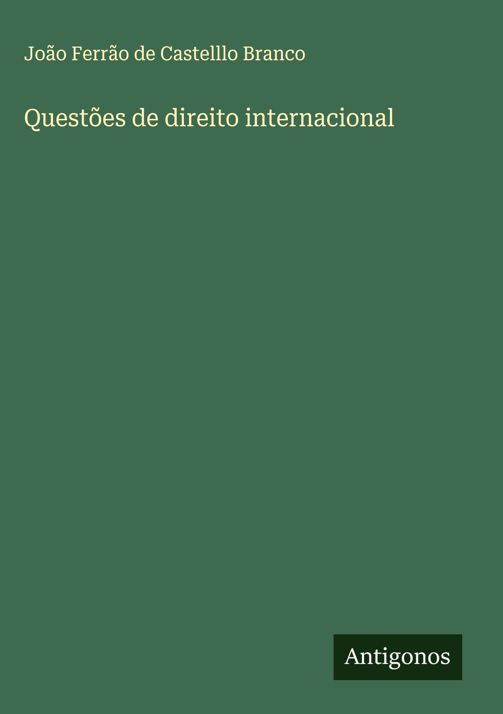 Questões de direito internacional Classics