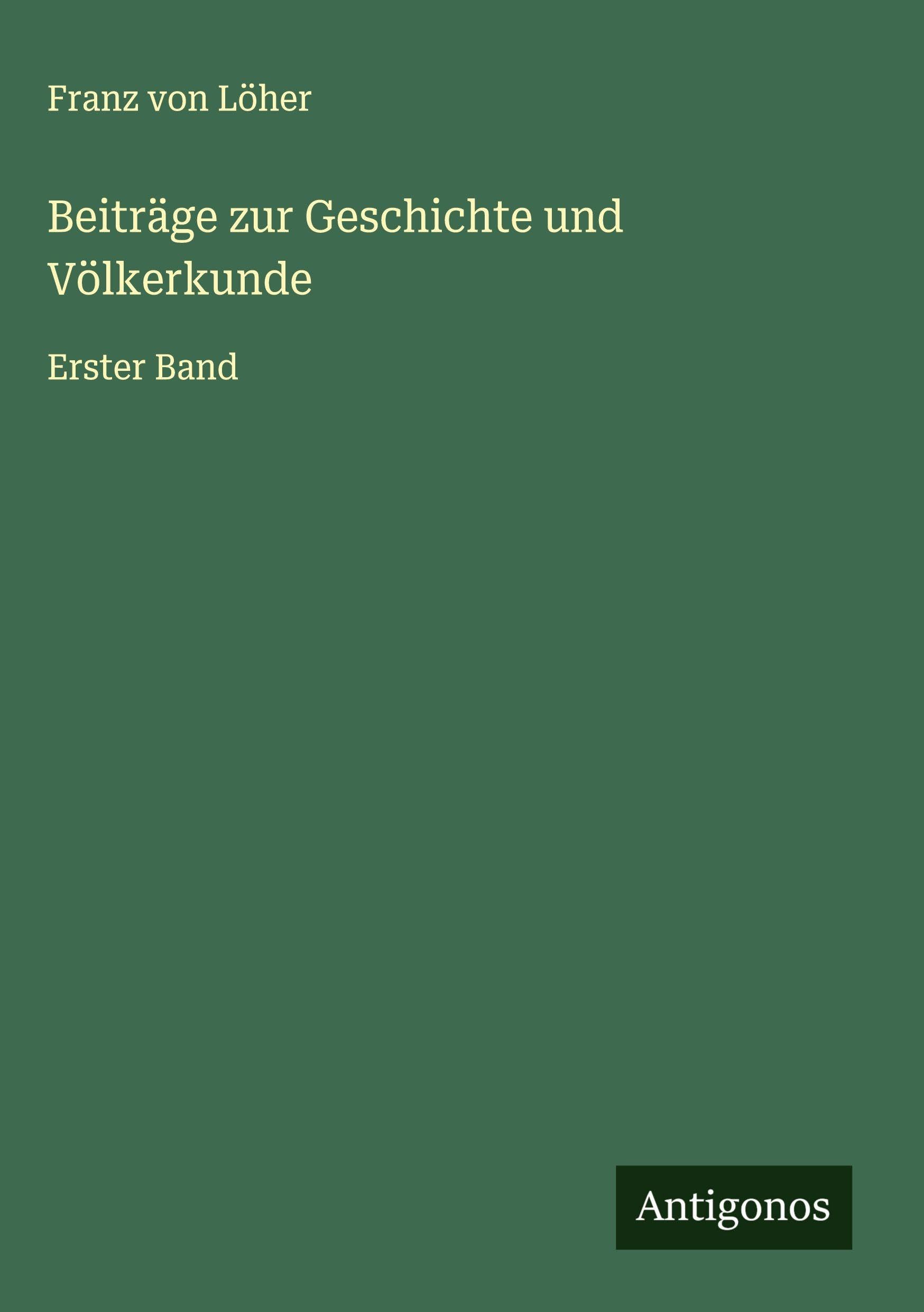 Beiträge zur Geschichte und Völkerkunde Classics