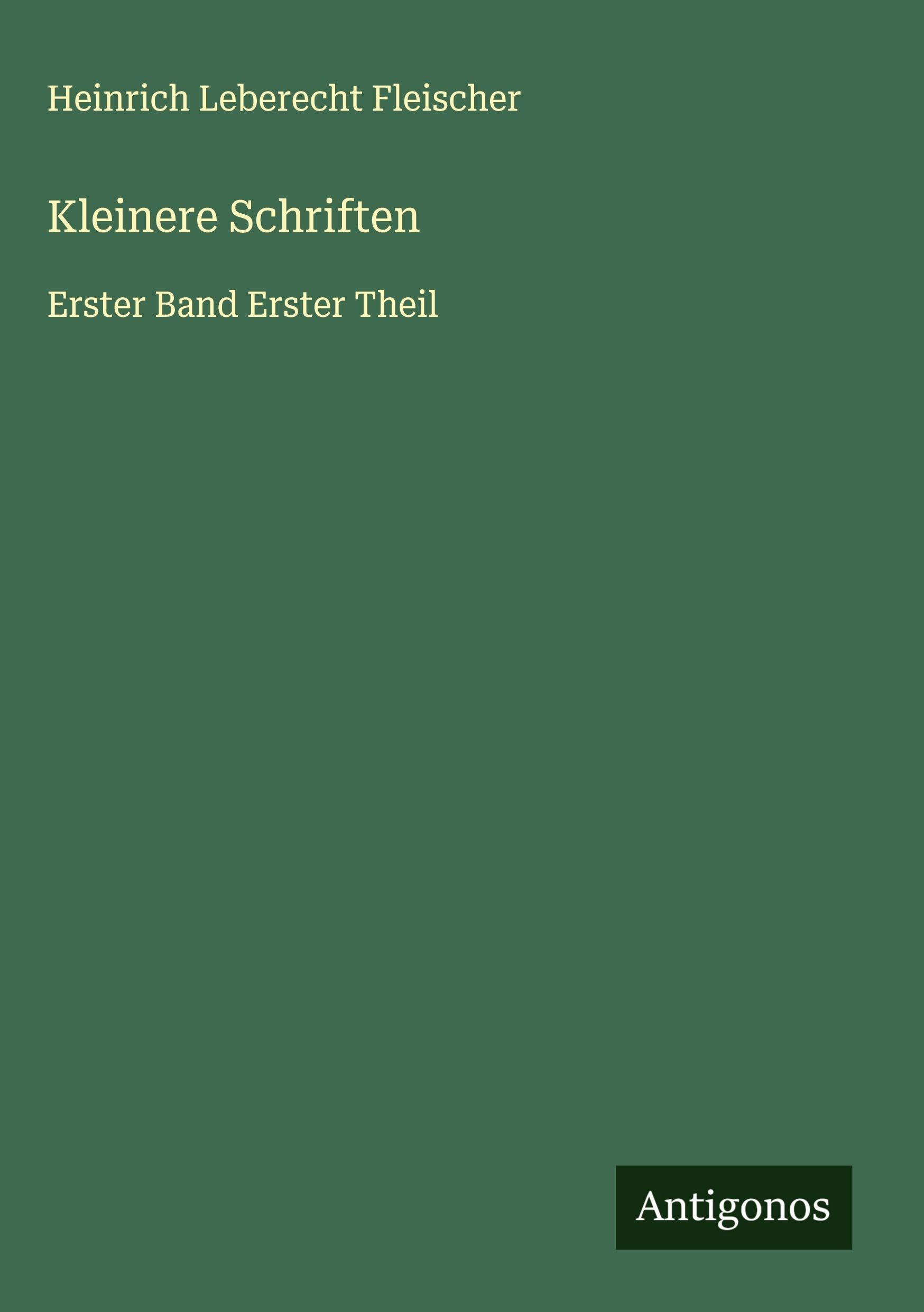 Kleinere Schriften Classics